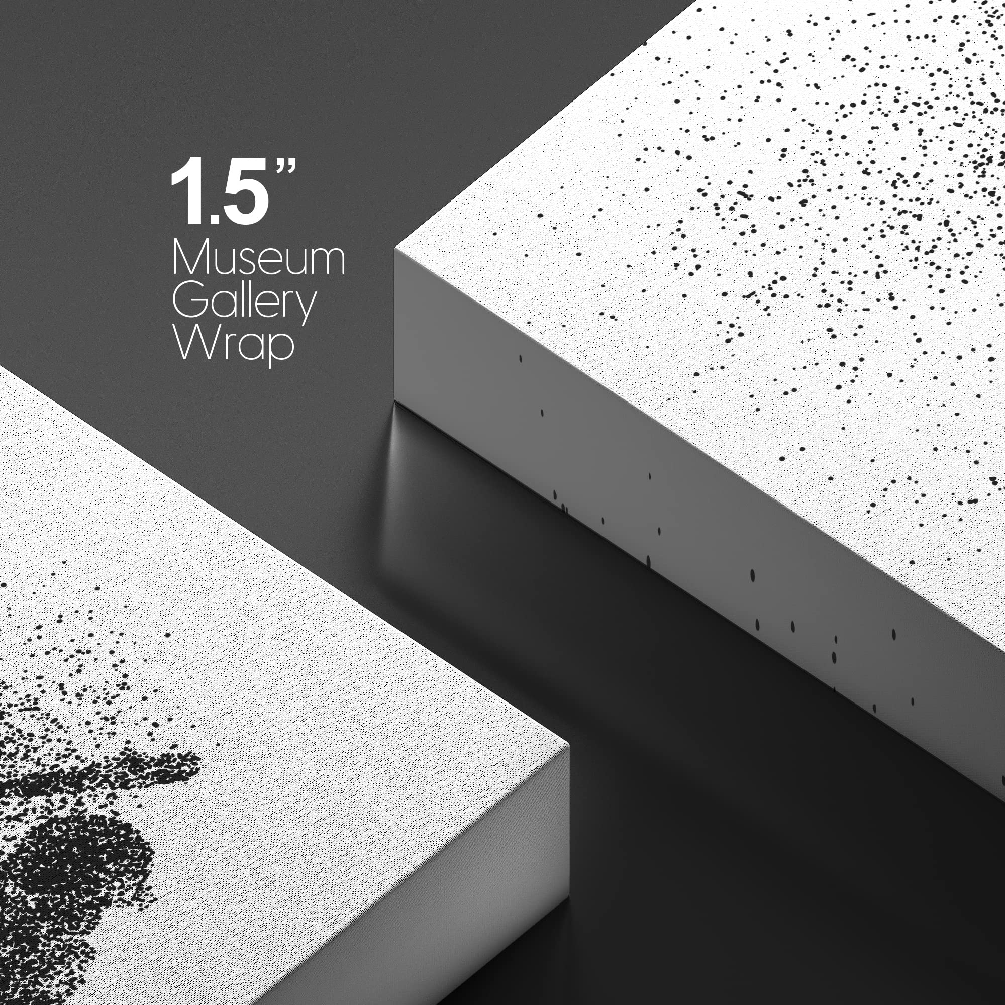 Wall26 Canvas Print Wall Art 3D Illusion Surreal Abstract Black Dot Baseball Player Portrait Sports Fitness Digital Art Realism