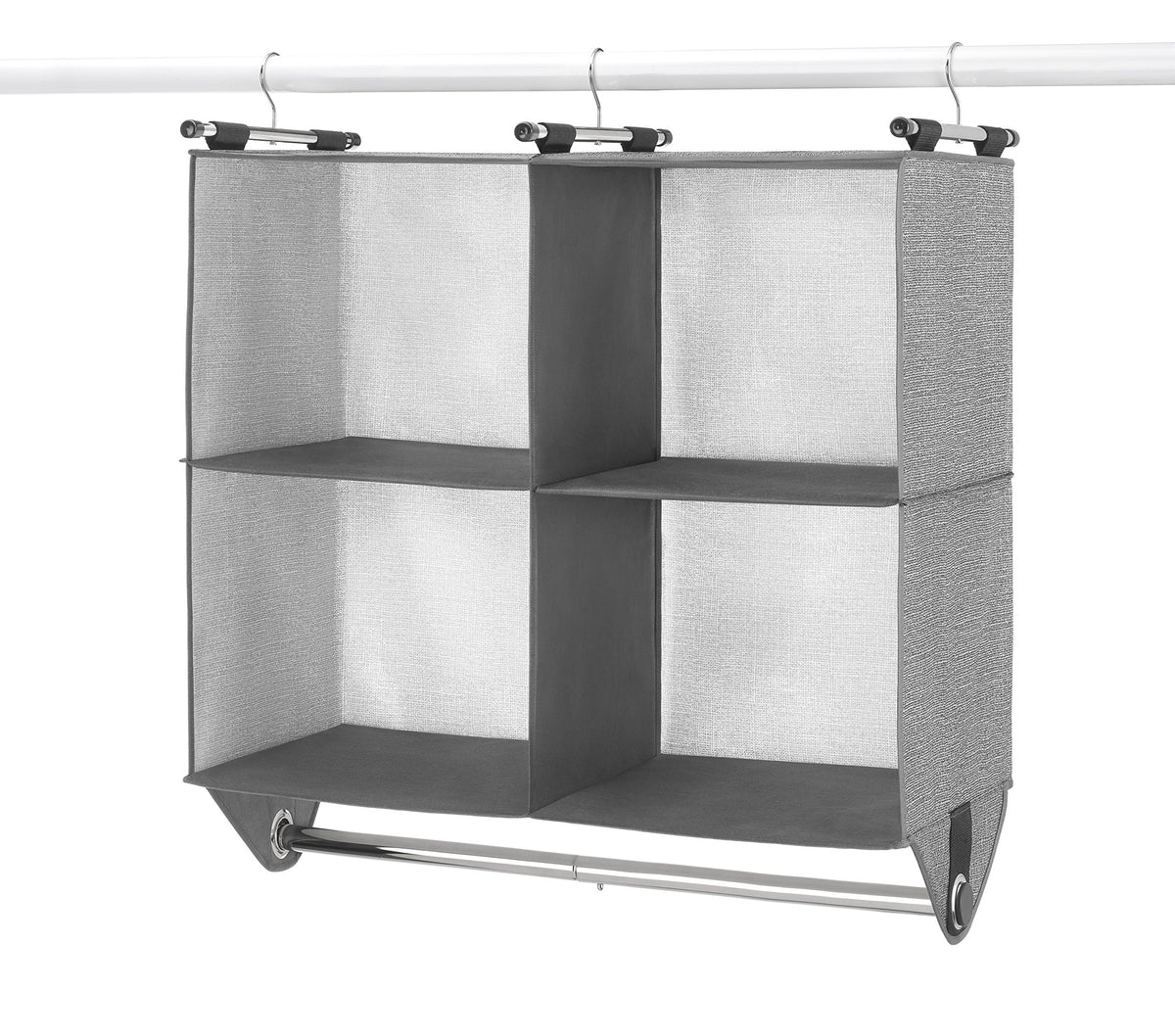 4 Section Closet Organizer Gry