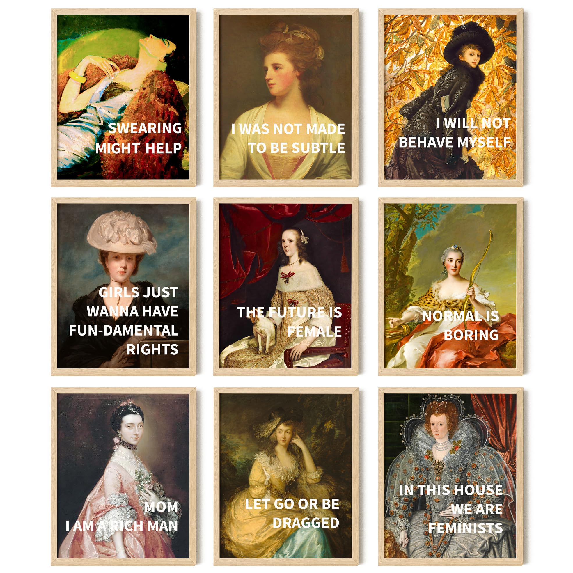 97 Decor Vintage Feminist Wall Art - Feminist Decor For Bedroom, Inspirational Feminism Poster Room Aesthetic, Feminist Gifts Fi