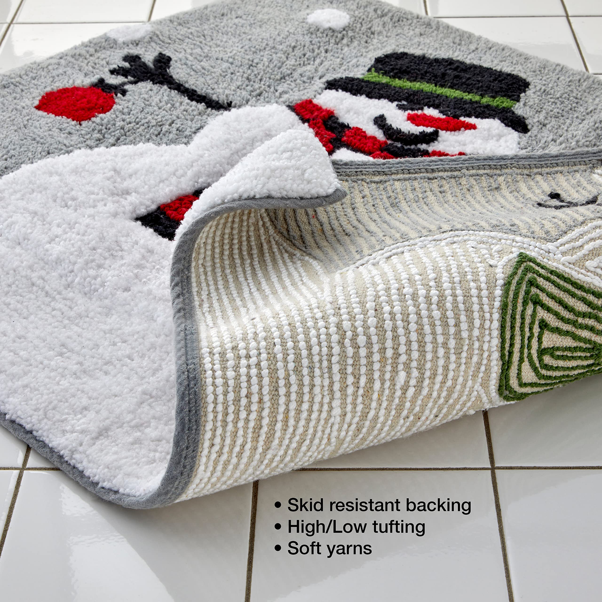 SKL Home Woodland Winter  Bath Rug  Multicolored