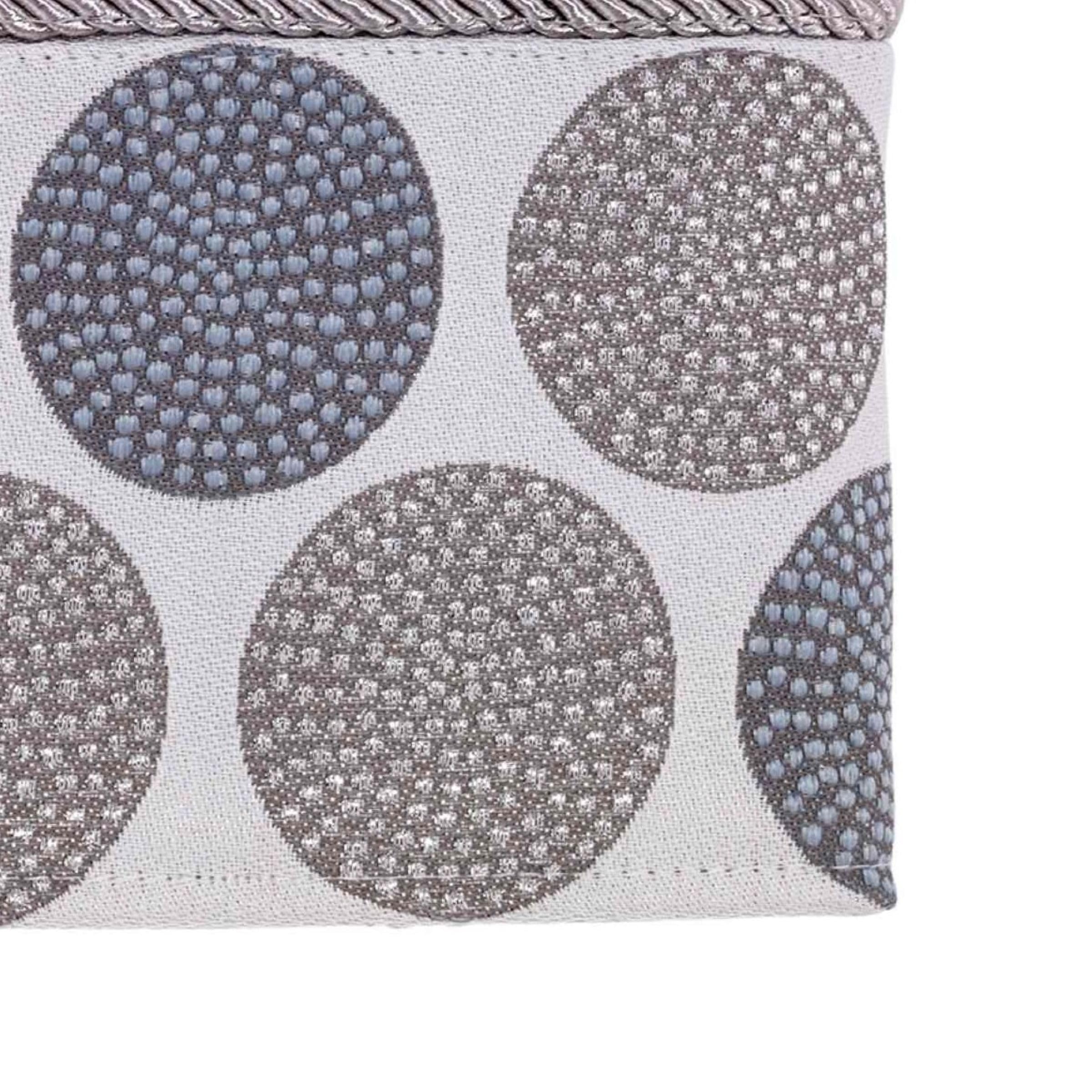 Avanti Linens - Hand Towel, Soft & Absorbent Cotton Towel (Dotted Circles Collection, Mineral)