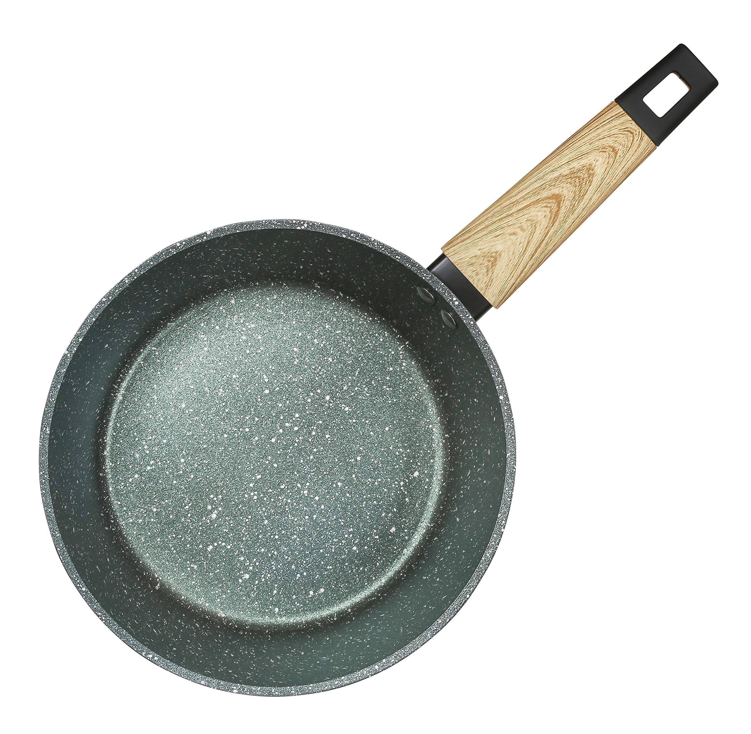 Art of Cooking 3 Quart Granite Nonstick Saucepan Cookware Set (Induction Compatible) (Forest Green)
