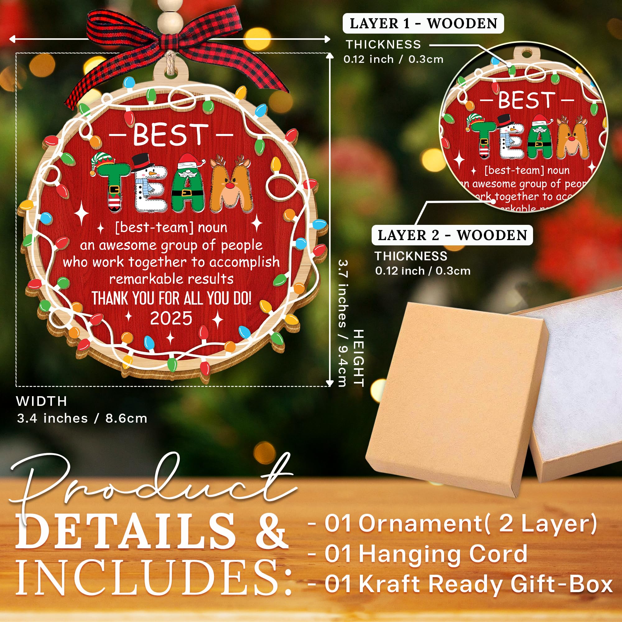 HEXMOZ Christmas Team Gifts for Coworkers, Employees - Thank You, Appreciation Gifts for Work Team, Group, Boss Lady, Work Besti