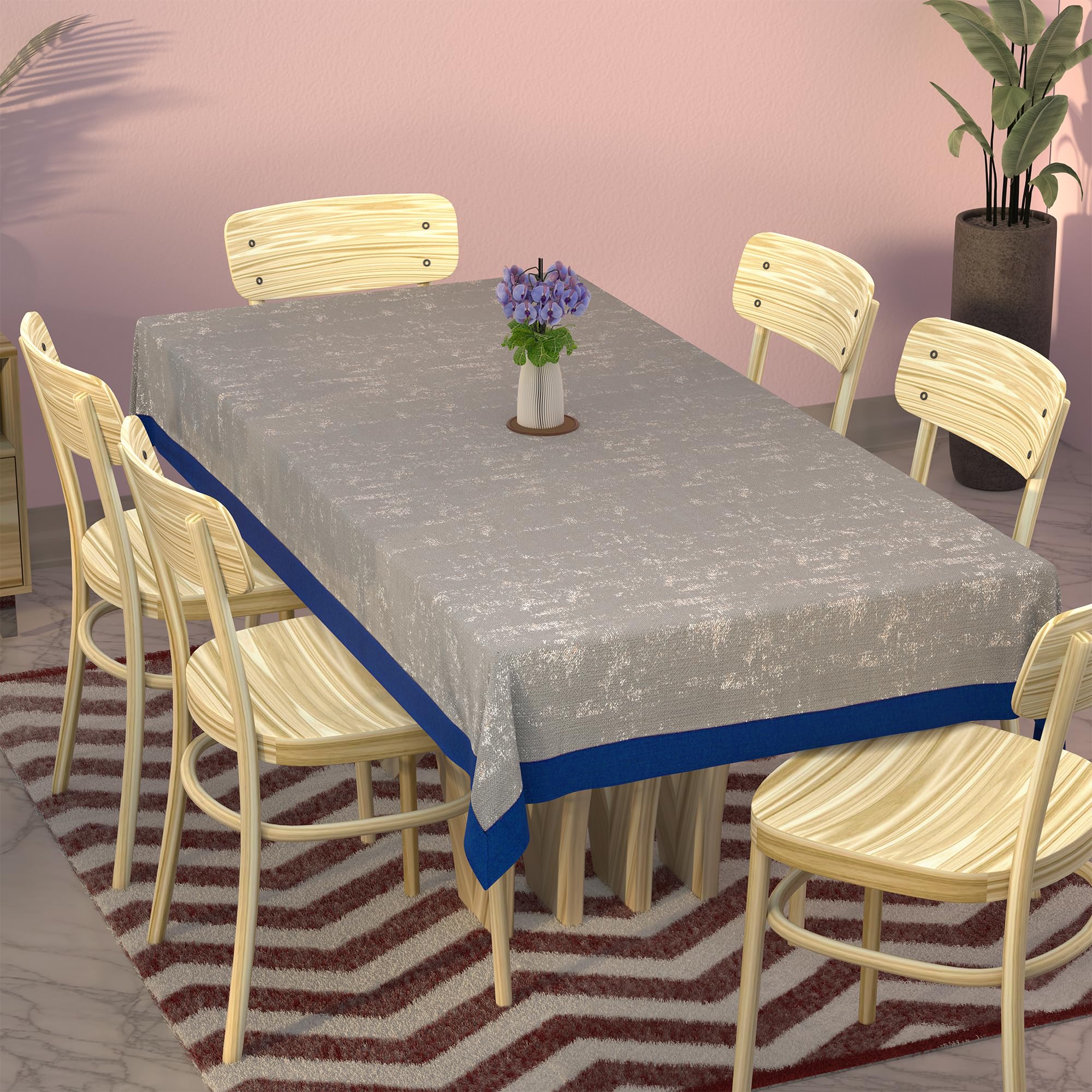 Kuber Industries 60x90 Inches Table Cloth for 6 Seater Dining Table | Aesthetic Dining Table Protector Cover & Sheet  Ideal for