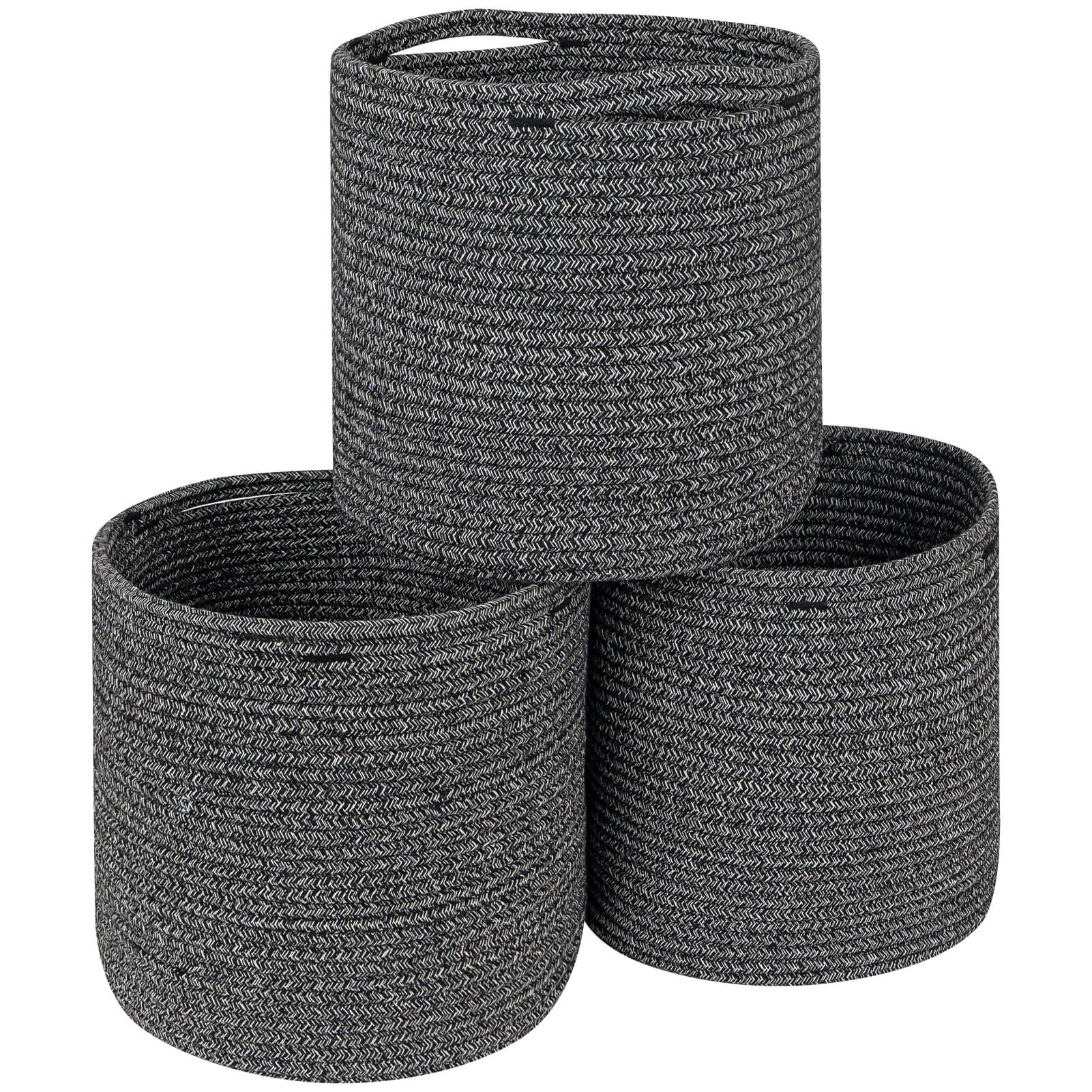 Voten Storage Cubes Baskets Bins Organizer 11X11X11'' Fit 12X12''Cube Storage Organizer Bookcases Shelves,Roomy Cute Durable Wov