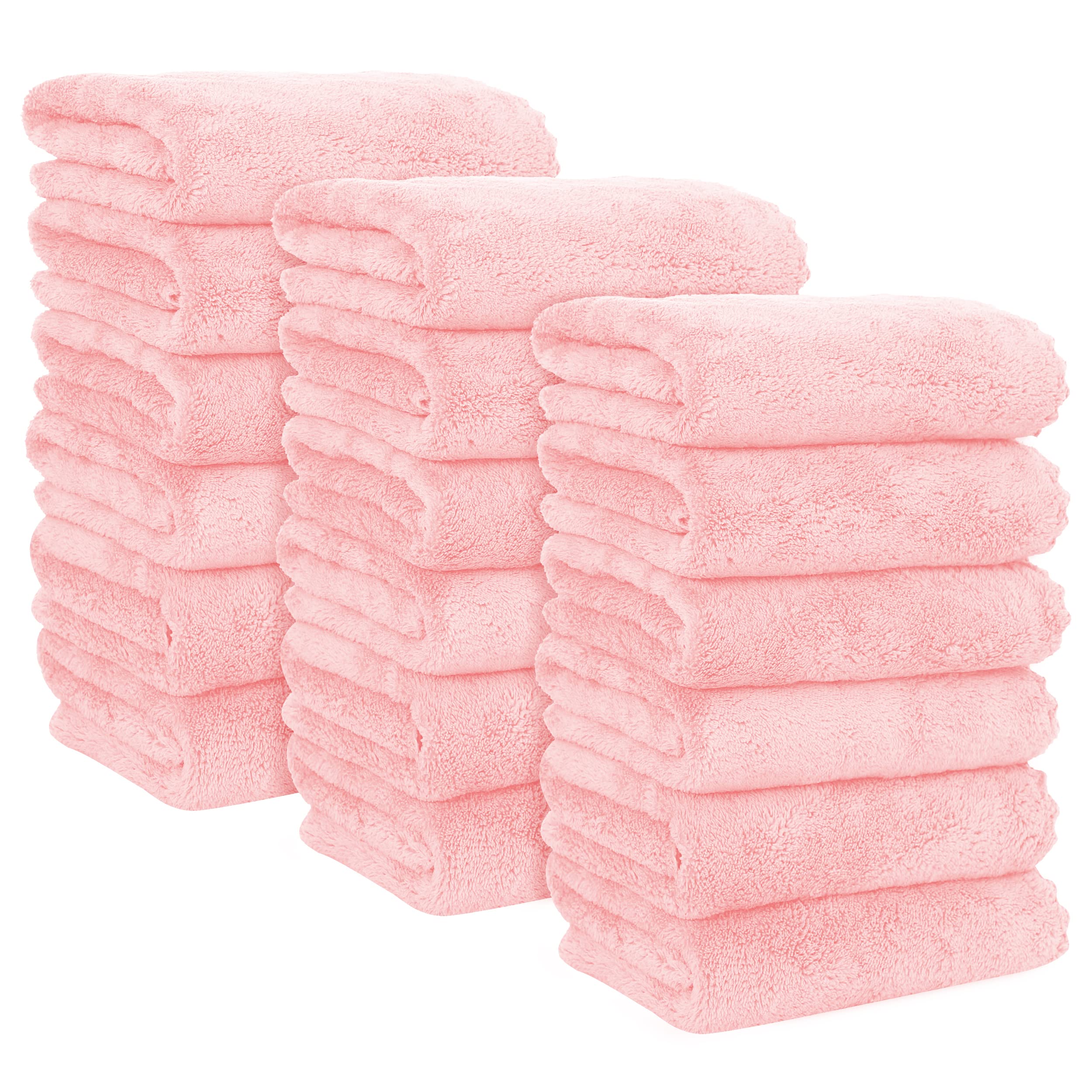 Moonqueen 18 Pack Premium Hand Towels - Quick Drying - Microfiber Coral Velvet Highly Absorbent Towels - Multipurpose Use As Hot