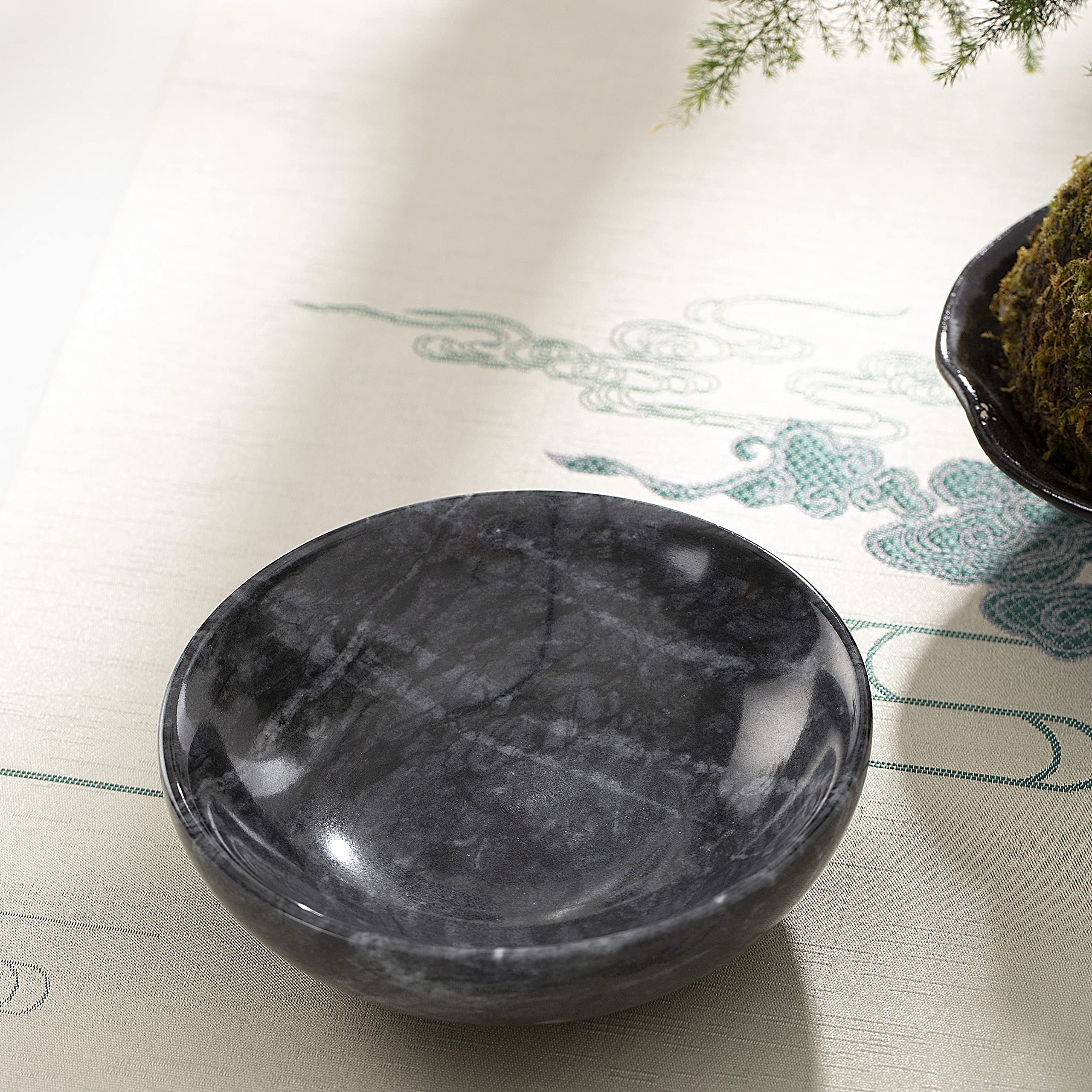 CM CHIC MONDAY 4.72 Inch Small Decorative Bowls, Natural Marble Decorative Bowls for Home Decor, Key Bowl, Coffee Tables Centerp