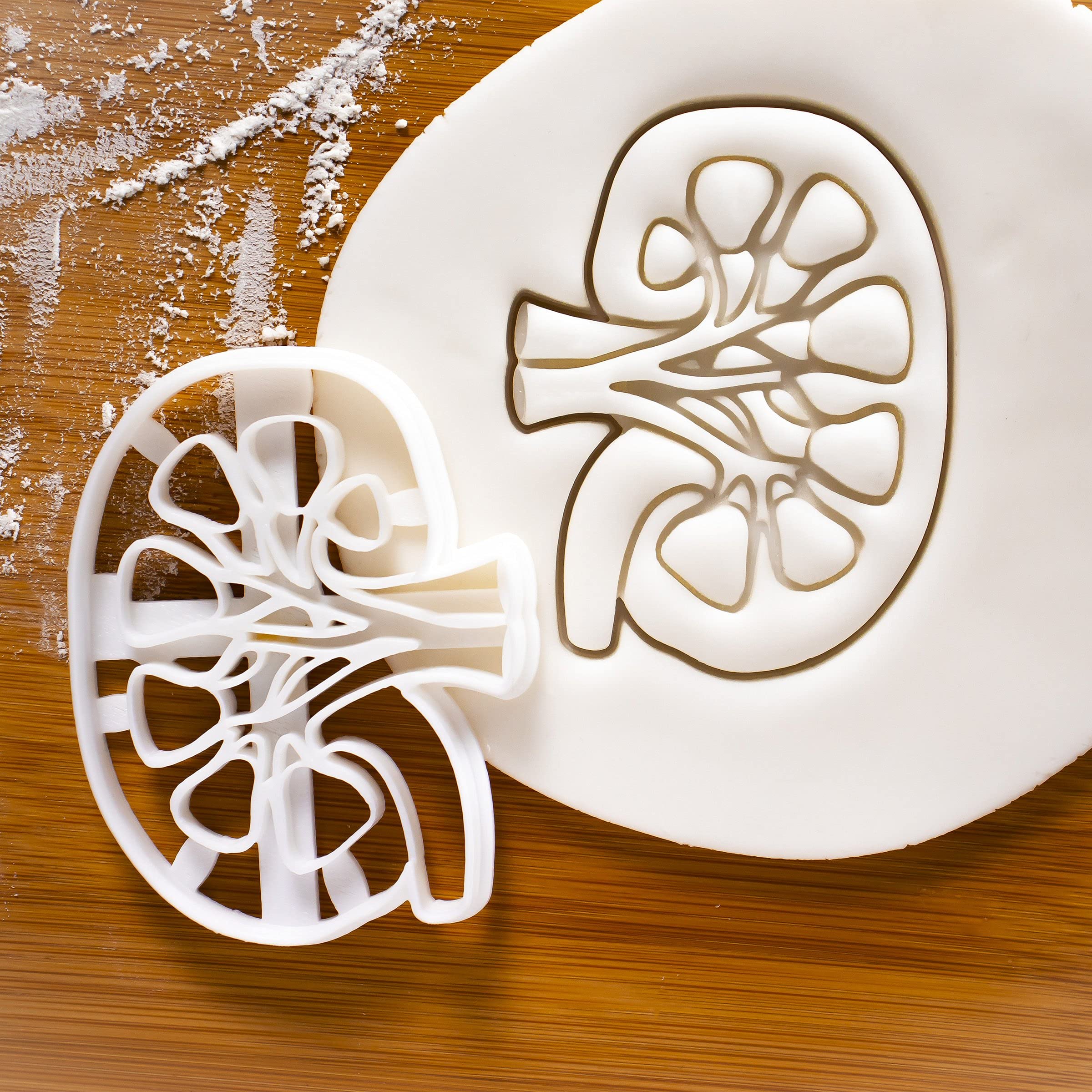 Set Of 2 Kidney Cookie Cutters (Designs: External And Internal Kidney), 2 Pieces - Bakerlogy
