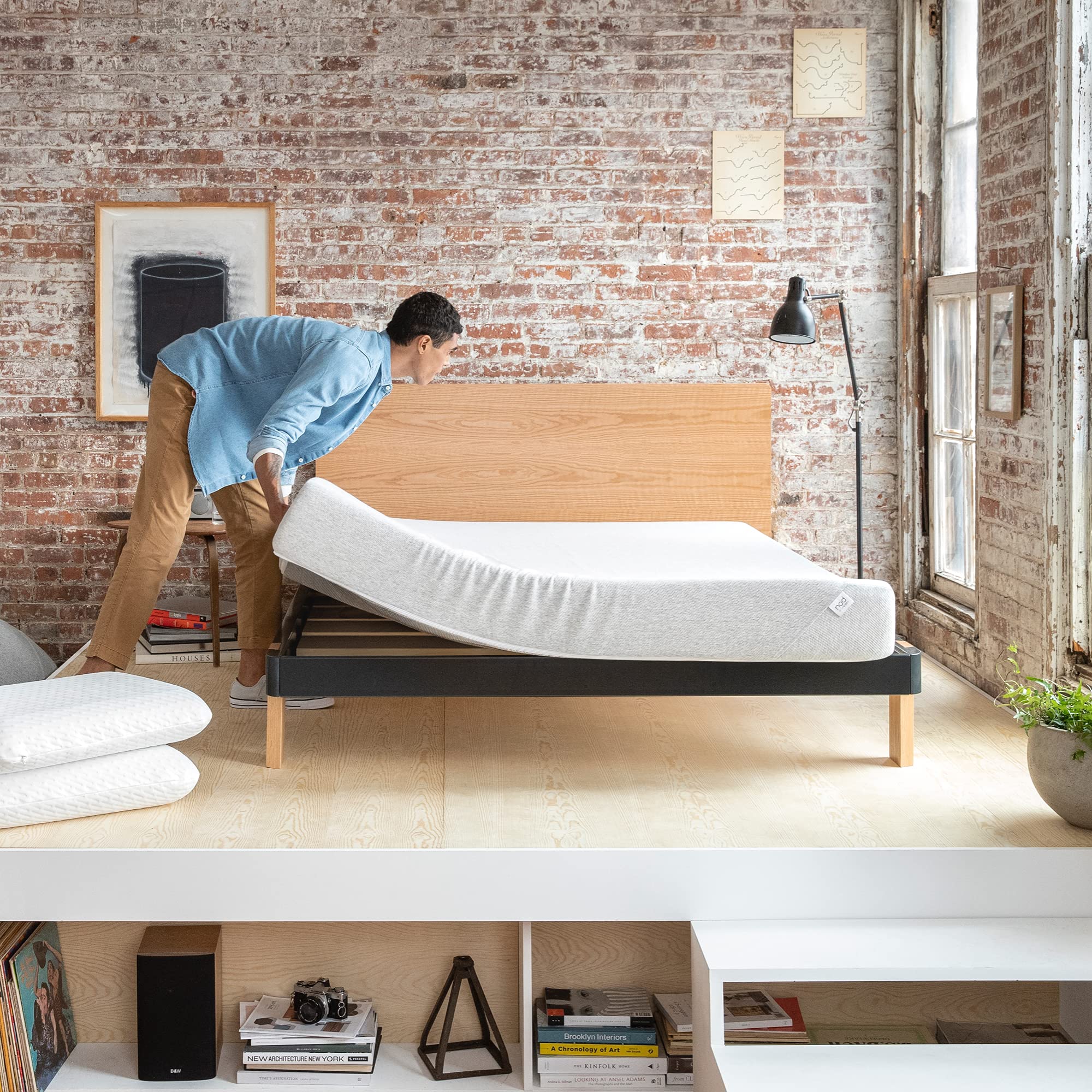Nod By Tuft & Needle Medium Firm 8'' Twin Size Adaptive Foam Mattress In A Box, Breathable, Pressure Relief, Supportive, 100 Nig