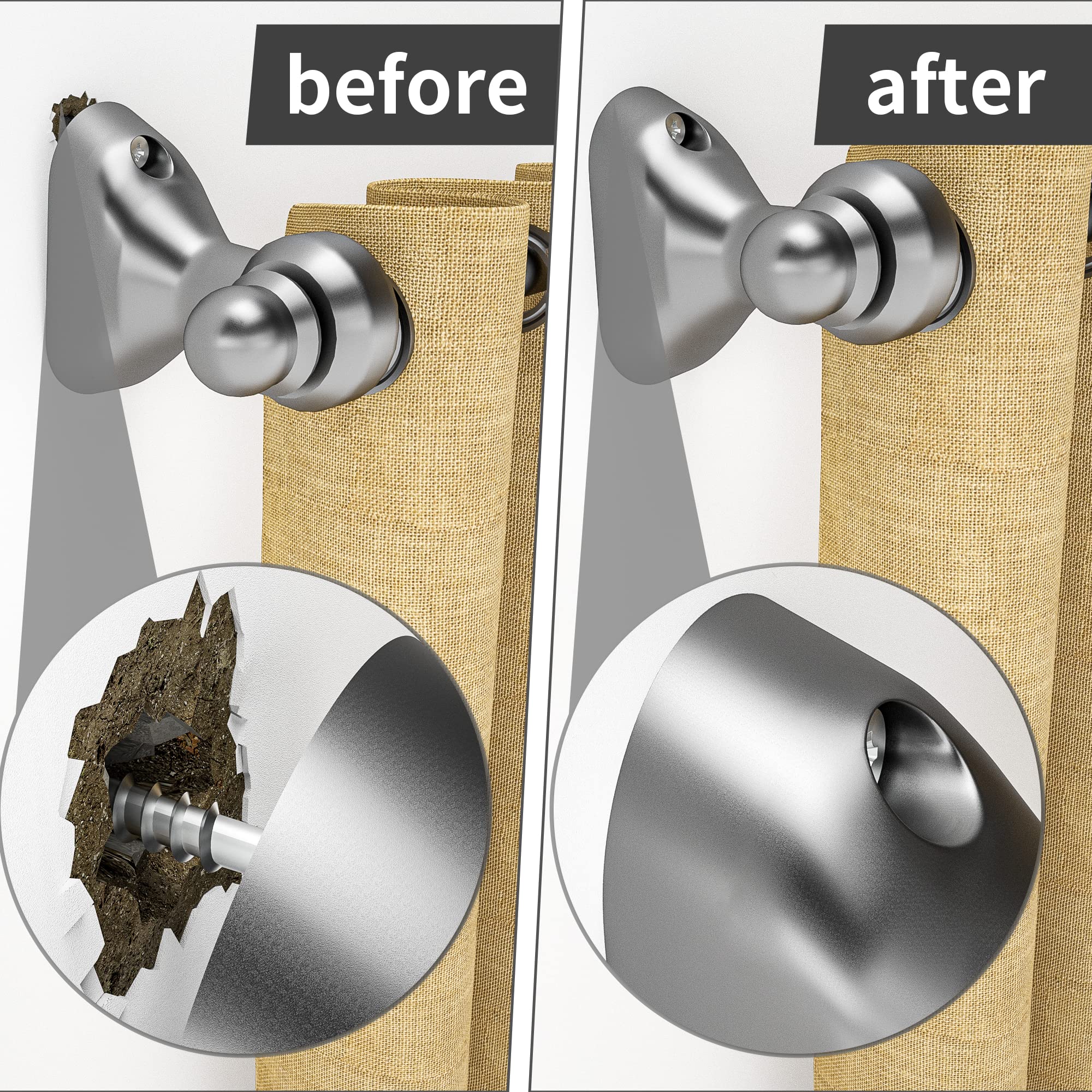 (24 Discs )Fixing Loose Wall Plugs Fast, Drywall Anchor Repair, Perfect For Fittings Weak Crumbly Loose Wall Such As Curtain Rai