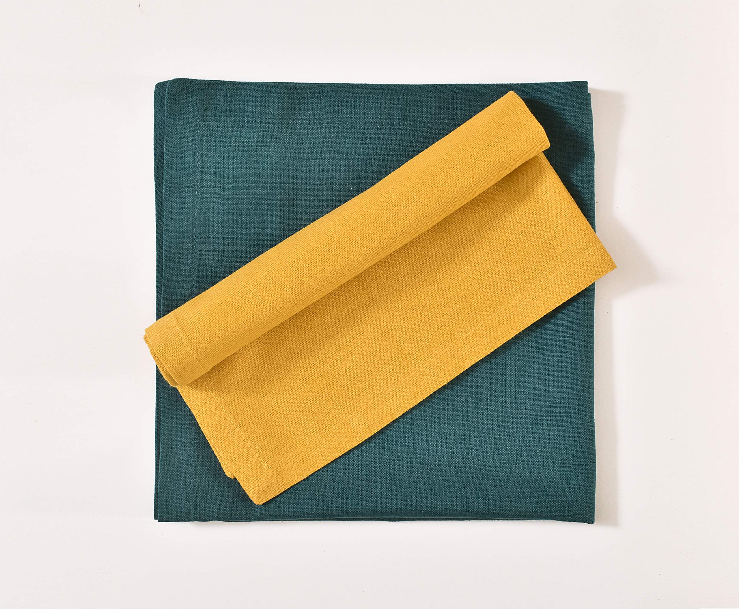 Fingercraft Multicolor Cloth Napkins - Set Of 12 Pure Cotton Everyday Lunch Dinner Napkin - Holiday Birthday Party Gift - Soft W