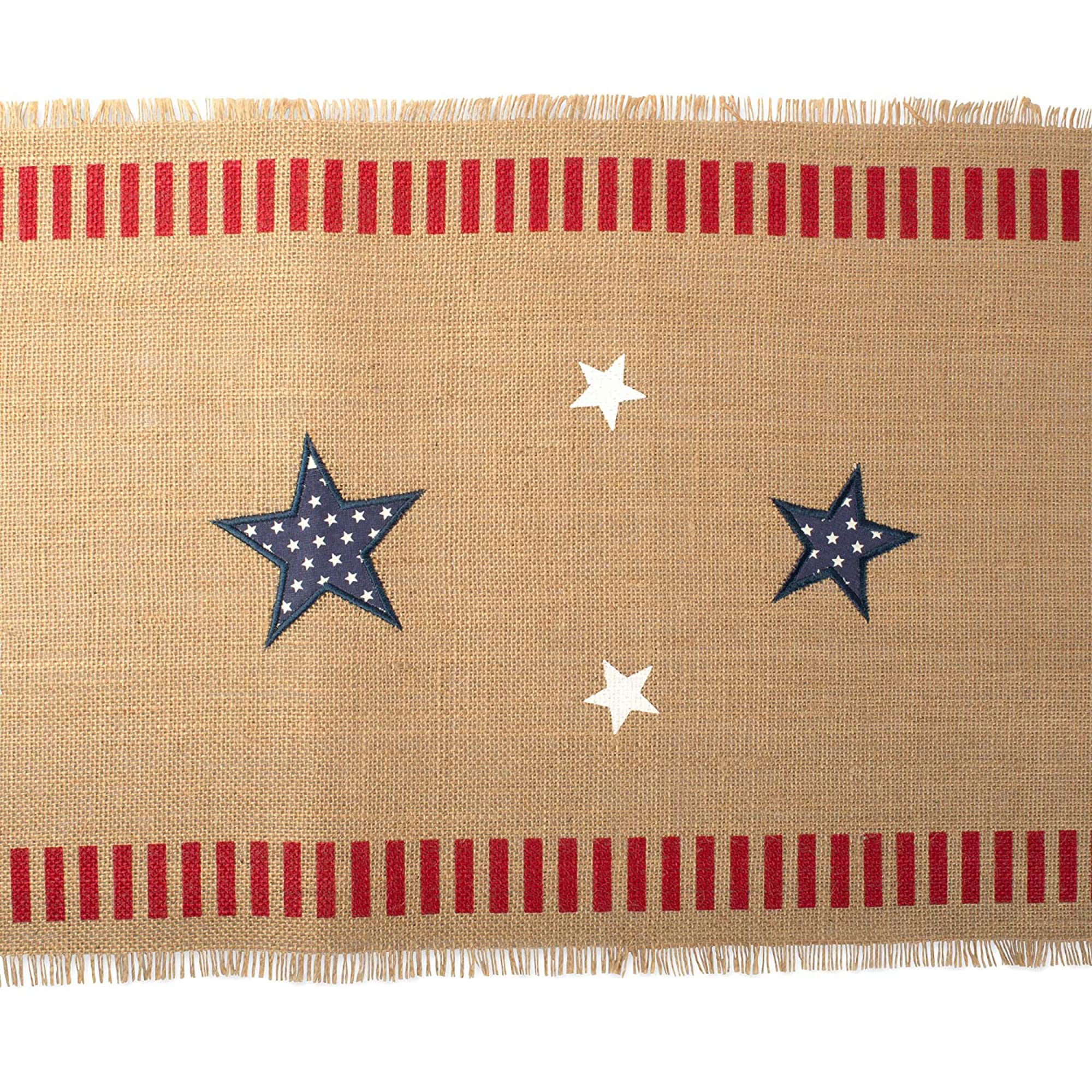 Dii 4Th Of July Tabletop Collection, Table Runner, 14X108, Patriotic Jute