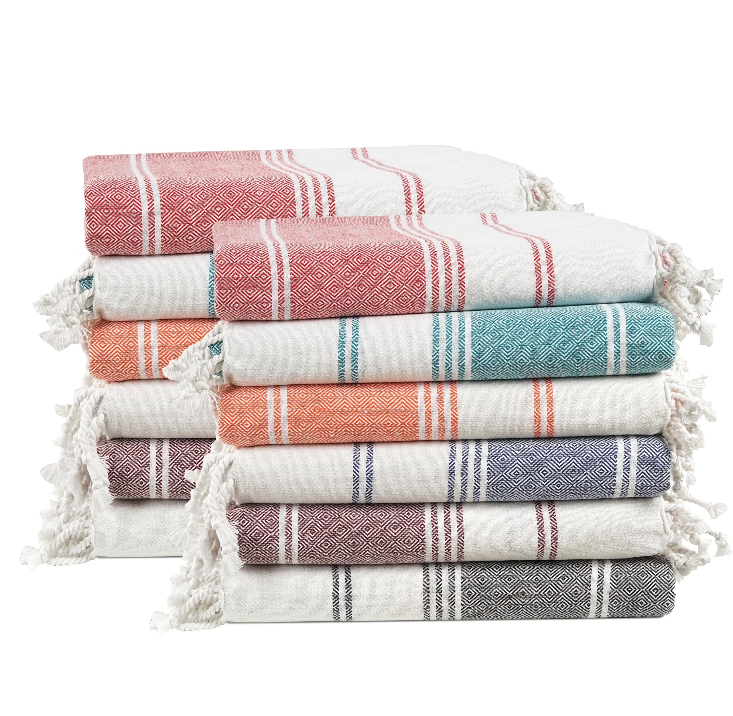 LANE LINEN Beach Towels 12 Pack, Bulk Beach Towels Oversized, Pool Towels for Adults, Pre-Washed, Sand Free Beach Towel, Fast Dr