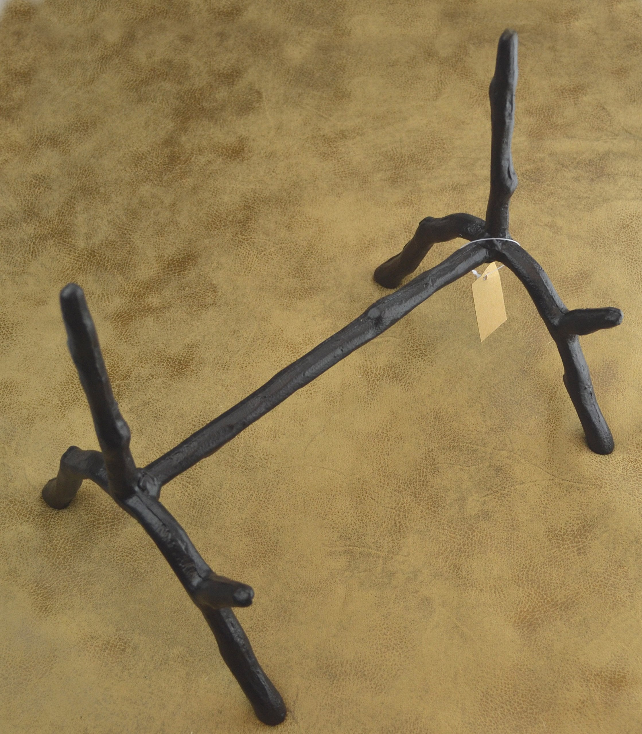 Lulu Decor, Cast Iron Branch Style Book Holder, Easel, Picture Holder, Picture Display, Cook Book Holder, Bible Stand, Antique B