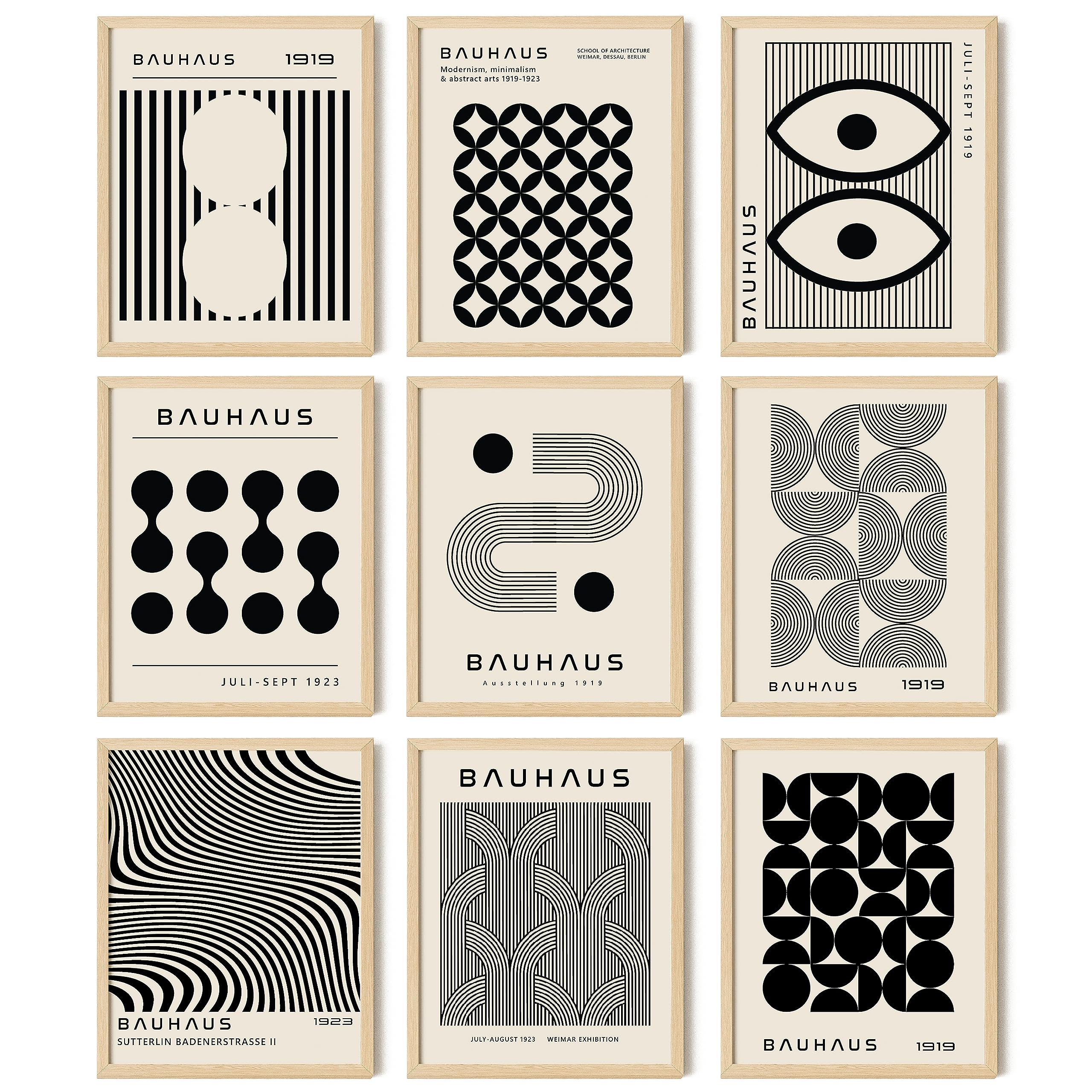 97 Decor Bauhaus Poster - Mid Century Modern Wall Decor, Abstract Geometric Wall Art, Bauhaus Abstract Wall Prints, Mid Century