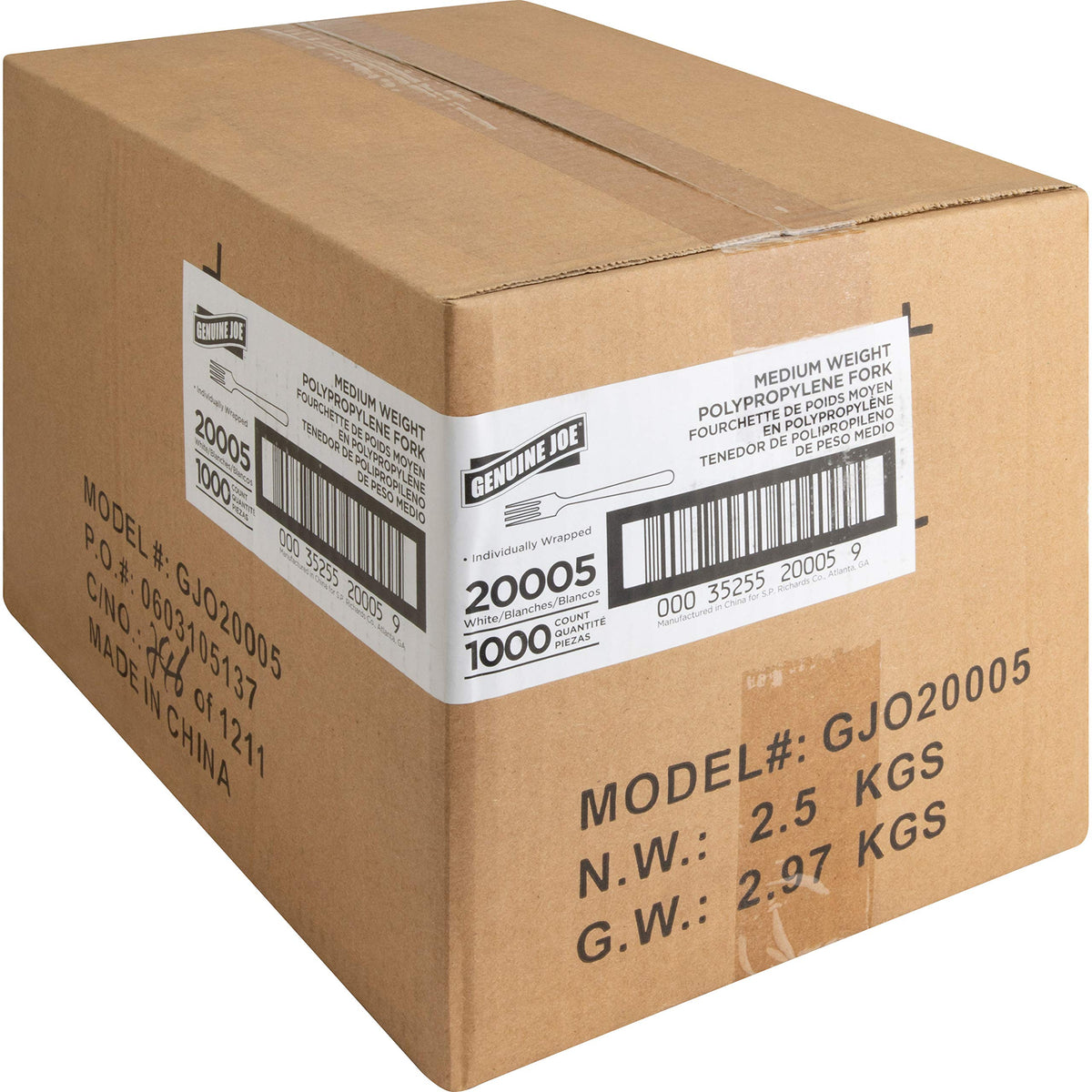 Genuine Joe Gjo20005 - Individually Wrapped Fork