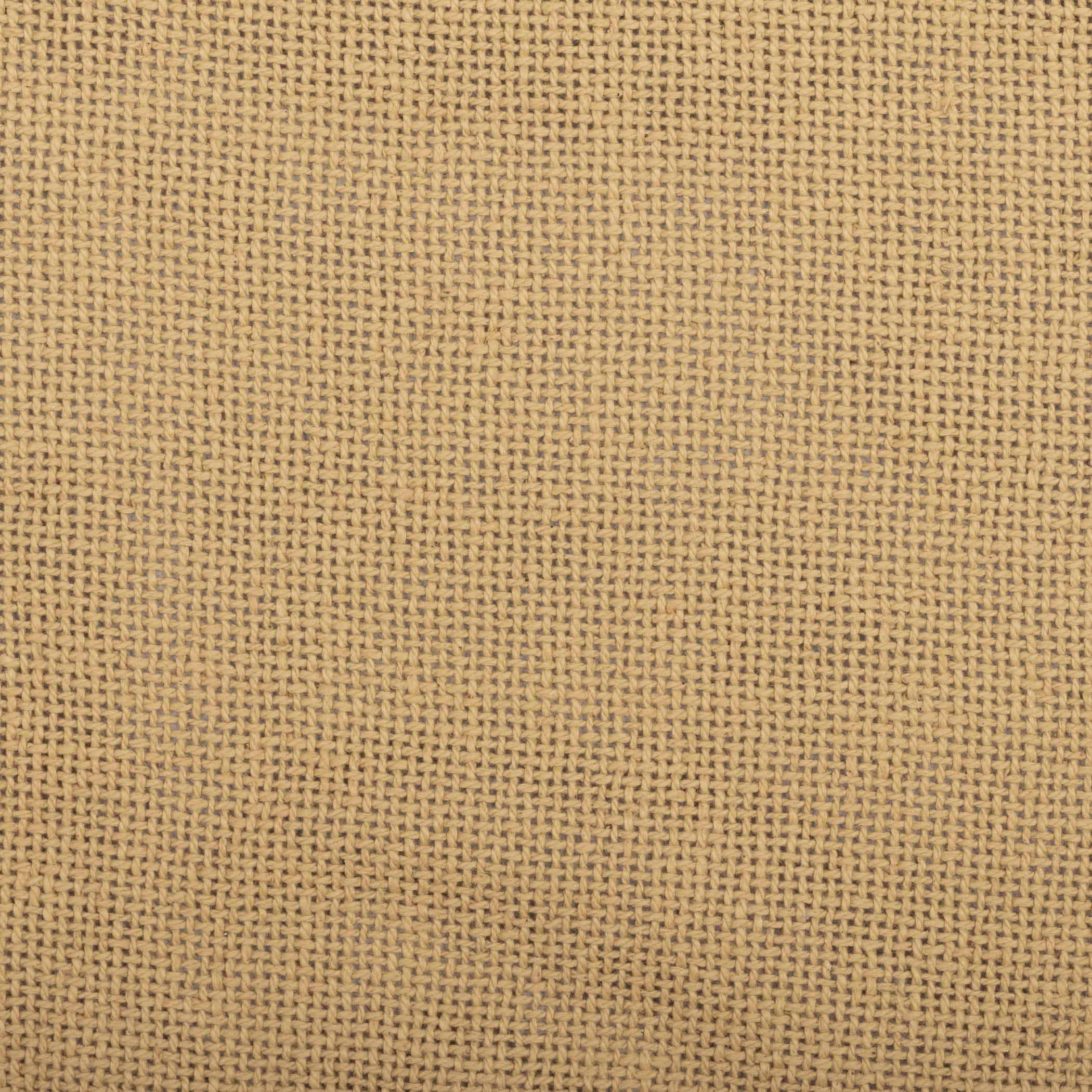 Vhc Brands Burlap Chair Pad Dining Room, Kitchen Seat Cushion 15X15 Features Ties In Natural Tan