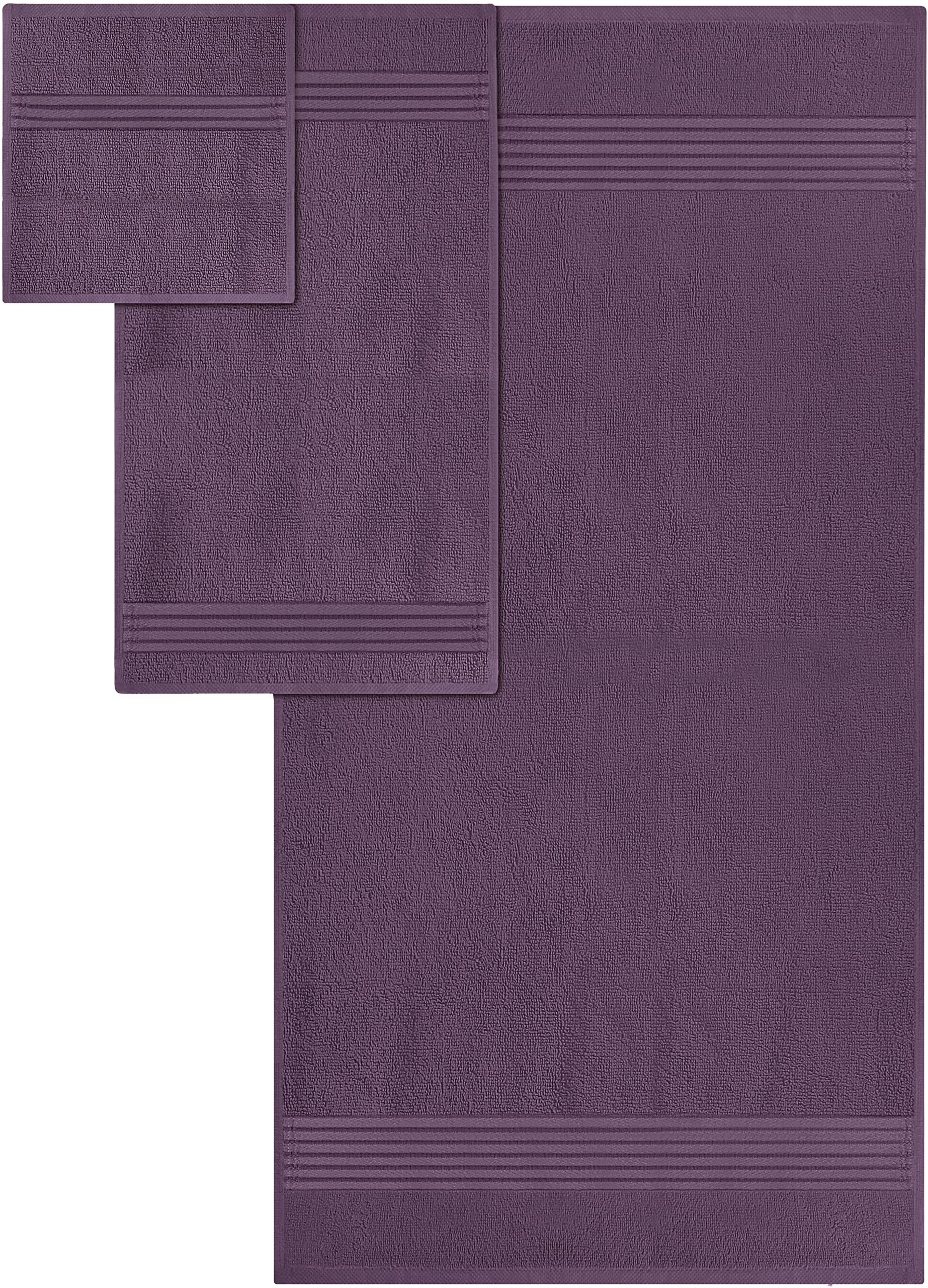 Utopia Towels 8-Piece Premium Towel Set, 2 Bath Towels, 2 Hand Towels, And 4 Wash Cloths, 100% Ring Spun Cotton Highly Absorbent