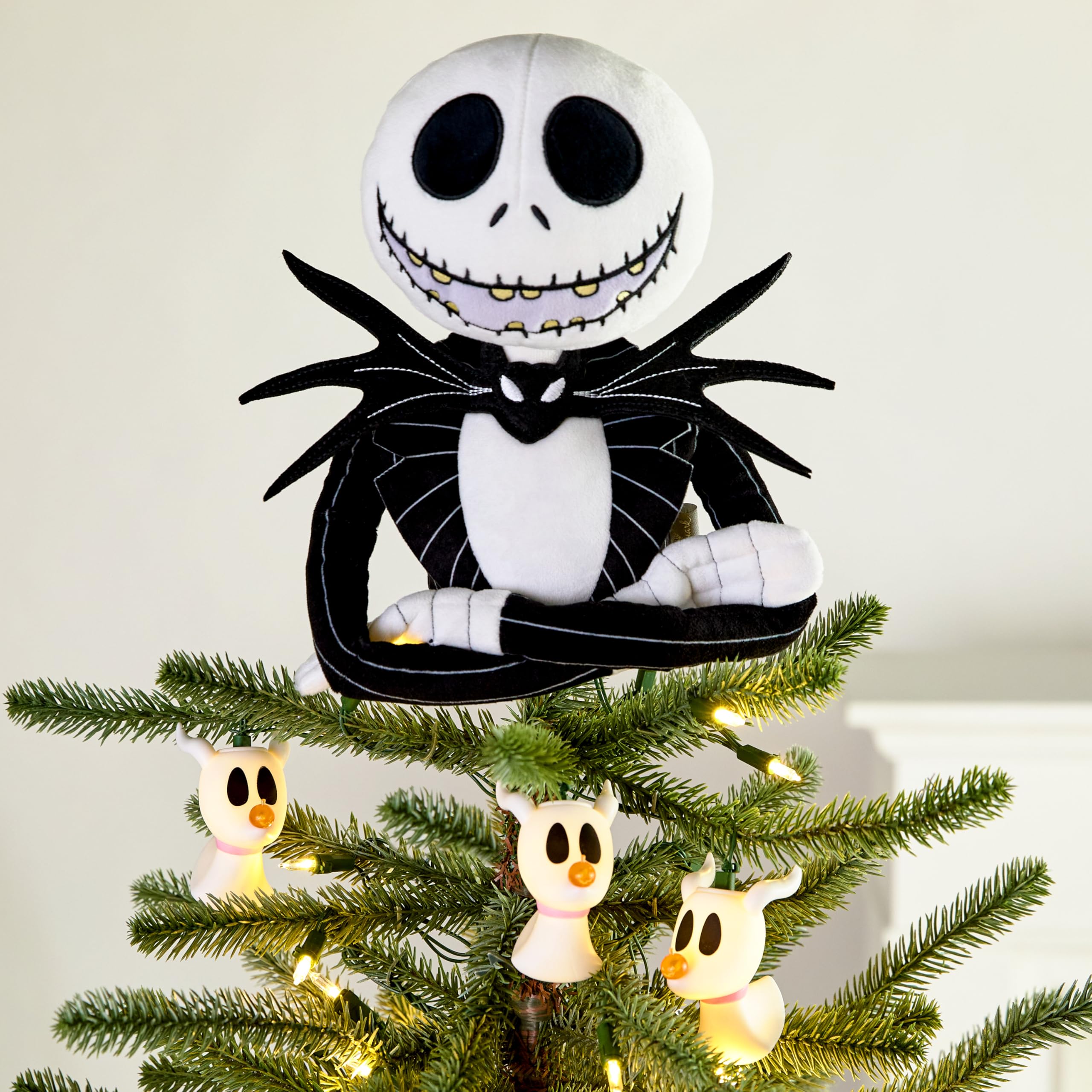 Hallmark Disney Tim Burton s The Nightmare Before Christmas 9.75 Christmas Tree Topper, Plush Fabric, Gifts for Disney Fans