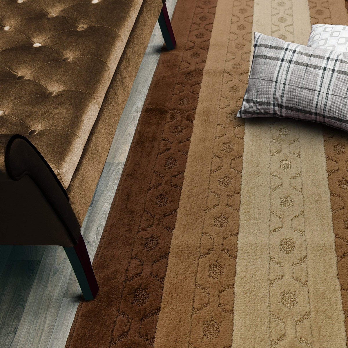 Orfa Home Custom Size Trellis Hallway Runner Rug Slip Resistant, 26 In ...