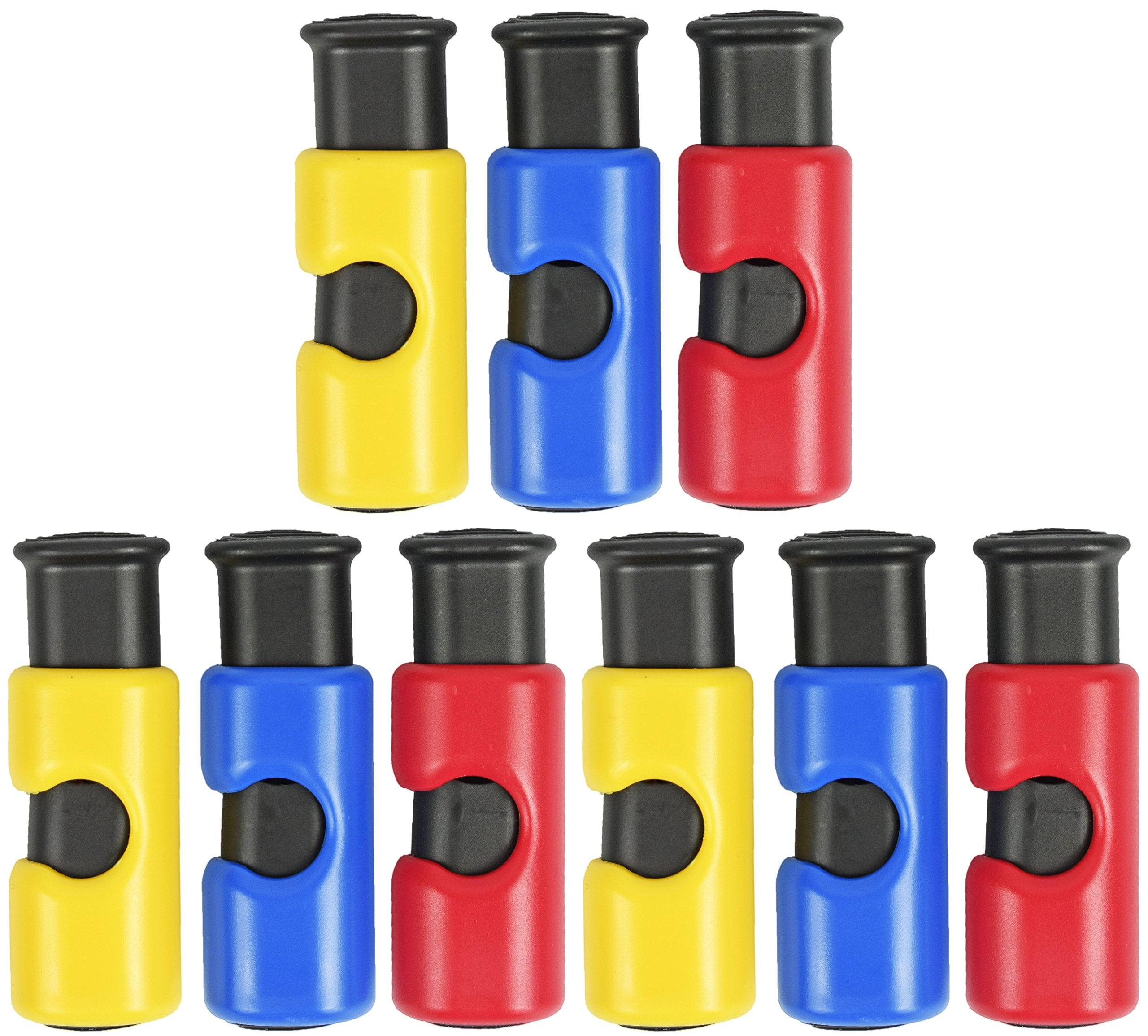 Set Of 9 Bread Bag Clips - Cinch Non-Slip Grip Easy Squeeze & Lock - Features 3 Colors For Labeled Organizing!