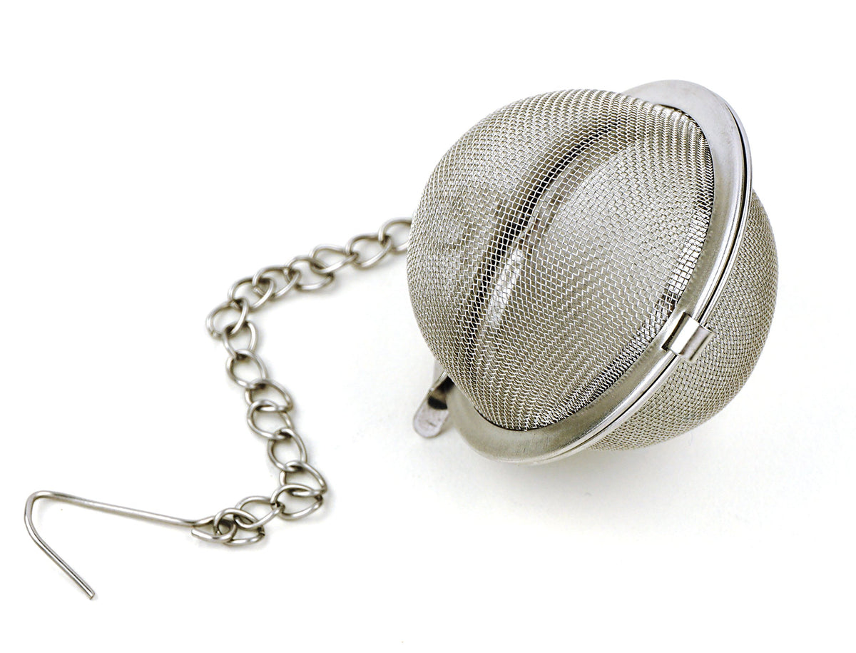 Rsvp International Endurance Collection Mesh Loose Leaf Tea Strainer/Infuser Ball, 18/8 Stainless Steel And Dishwasher Safe, 2''