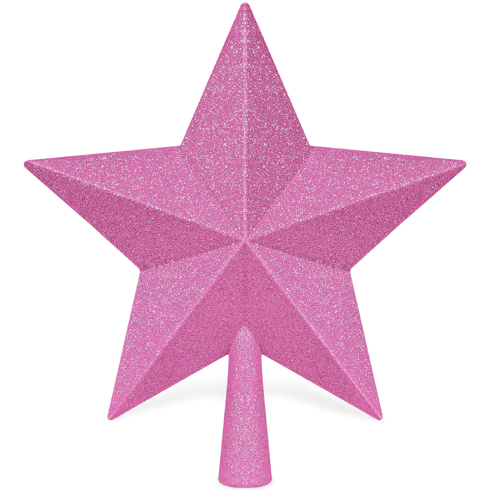 Christmas Tree Topper Decoration, 10 Black Christmas Tree Topper Star Accessories, Large Xmas Glitter Bethlehem Tree Ornament, W