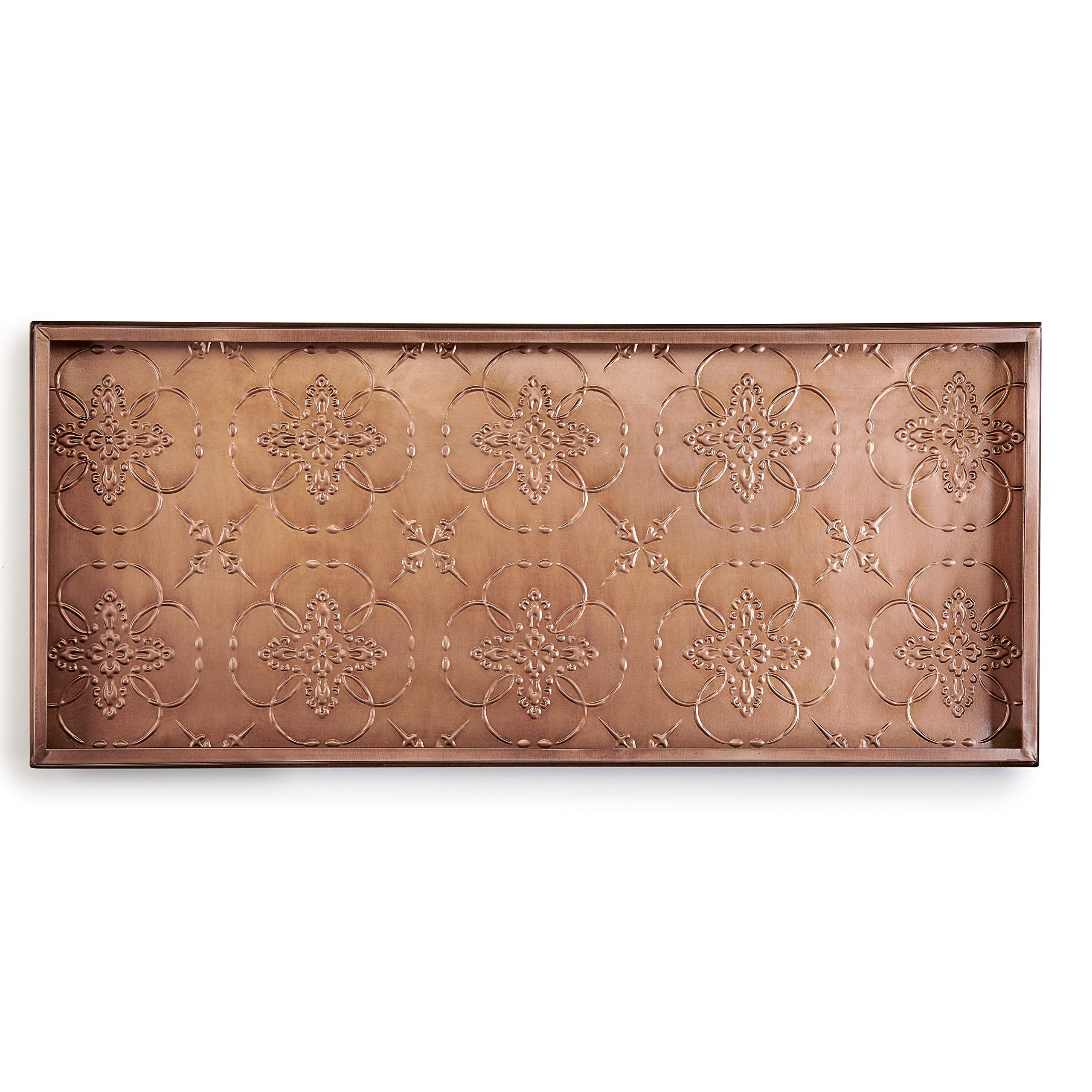 Good Directions 204Vb Medallions Tray, Plants, Pet Bowls, And More Boots, Shoes, Storage, And More, Copper Large