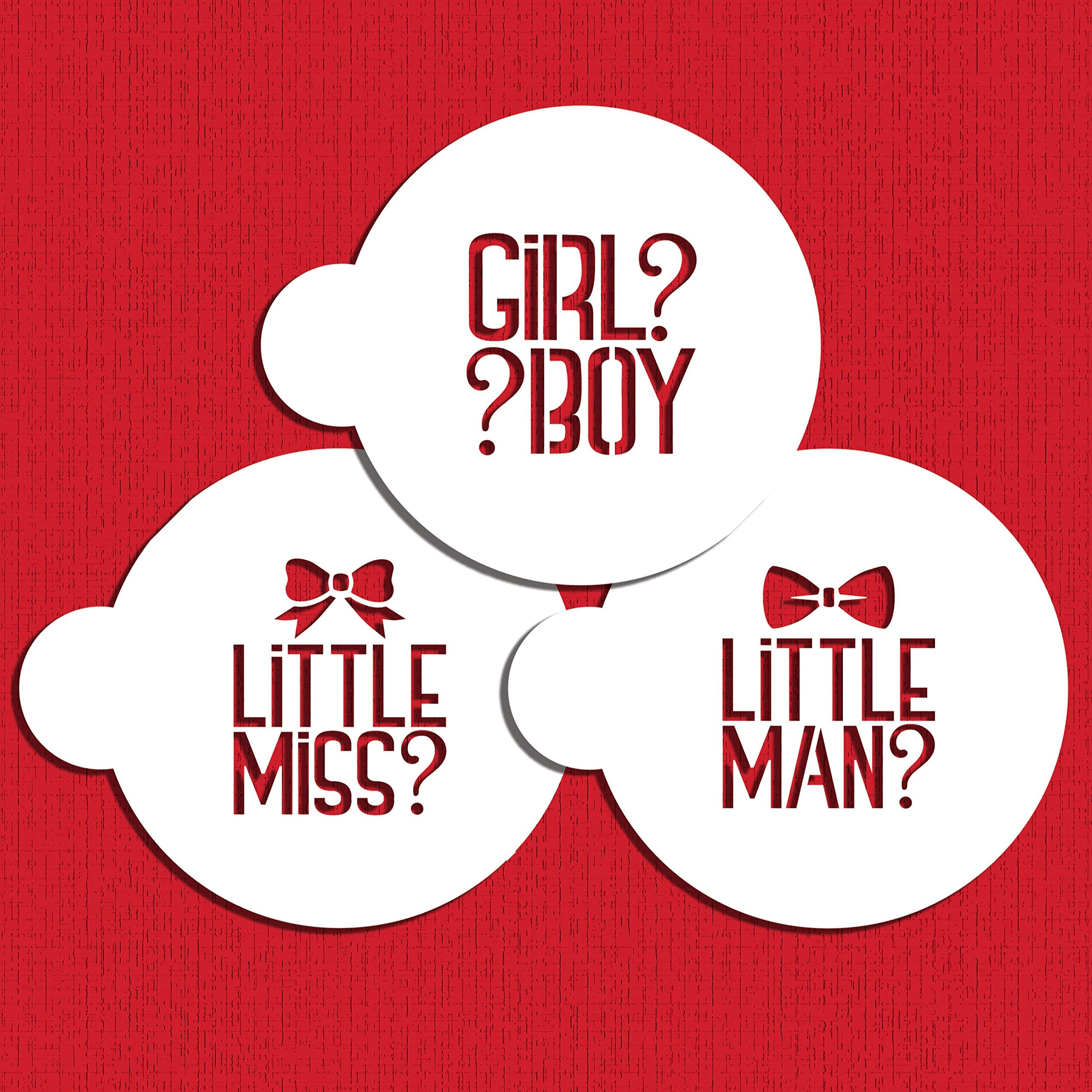 Gender Reveal Cookie Stencil Set C989 By Designer Stencils