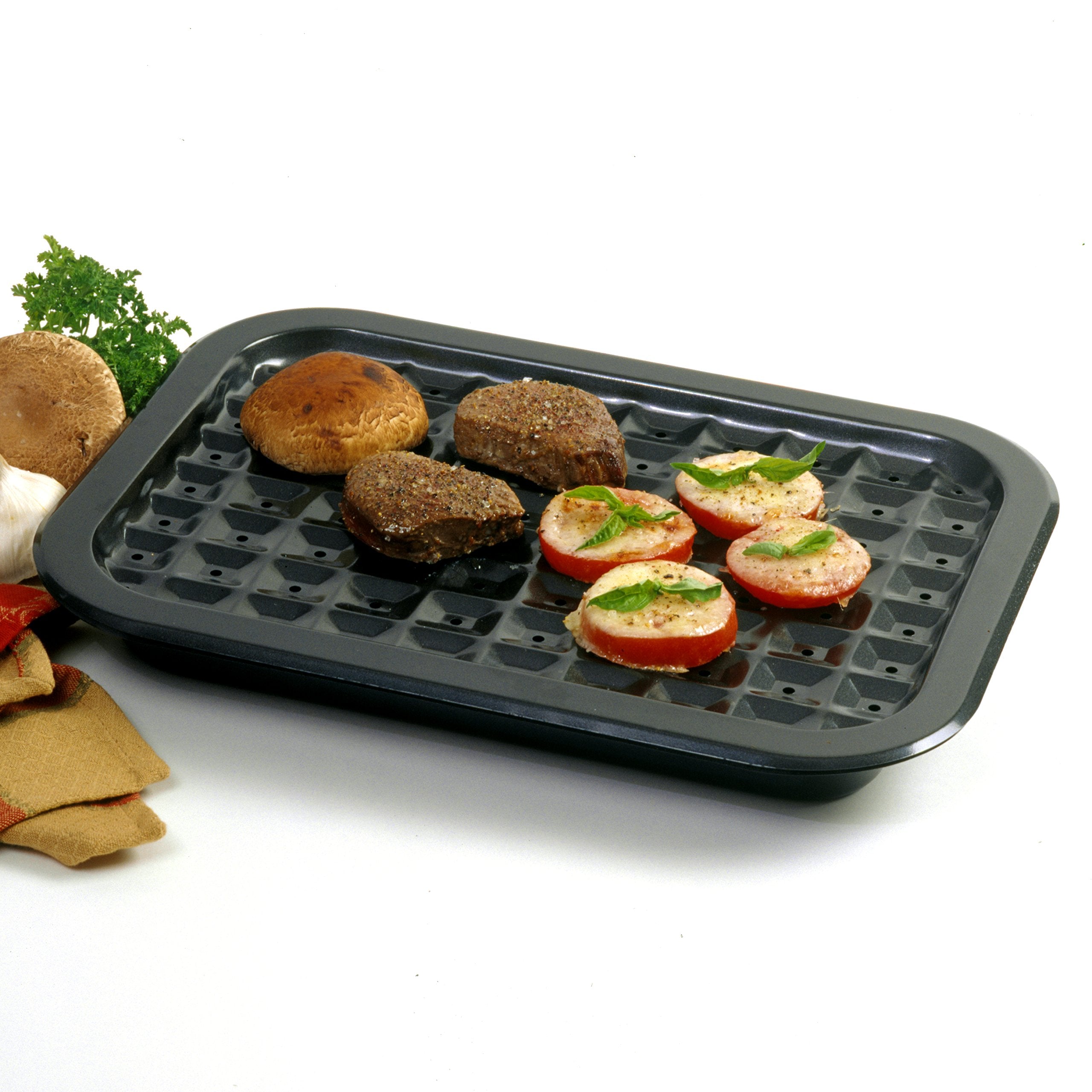 Norpro Nonstick Broil/Roast Pan Set, 16.5 Inches X 12 Inches, As Shown