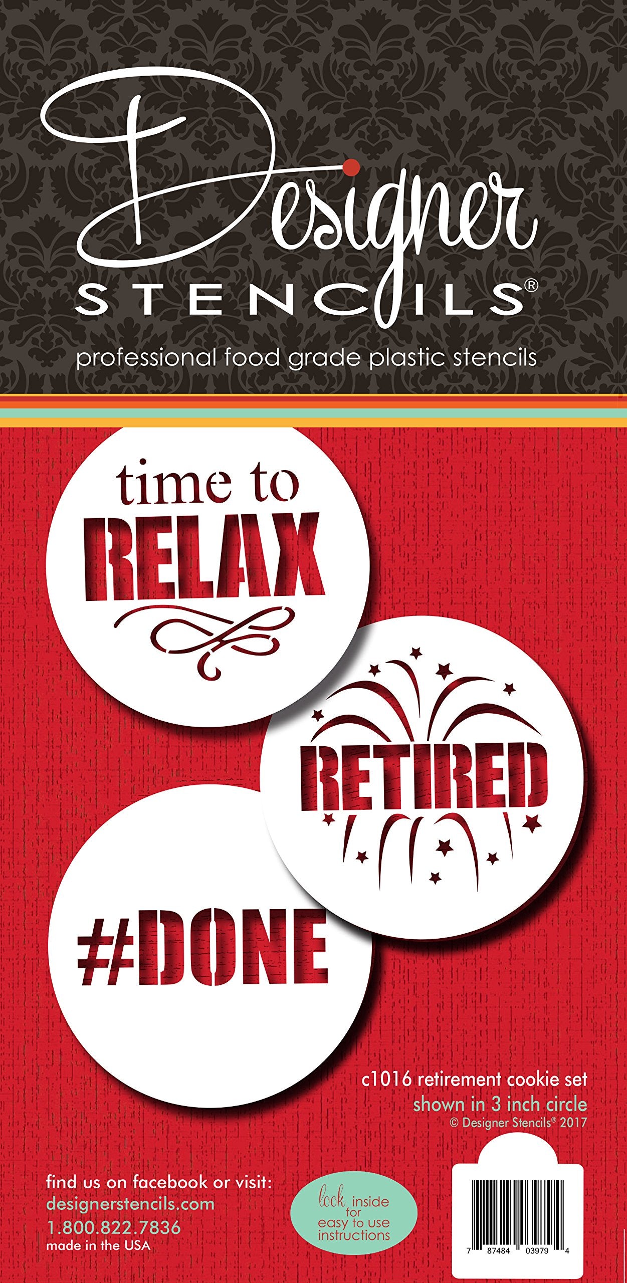 Retired Cookie Stencil Set | Retirement Gifts For Men Women | Retirement Party Decorations | Retirement Decorations For Coworker