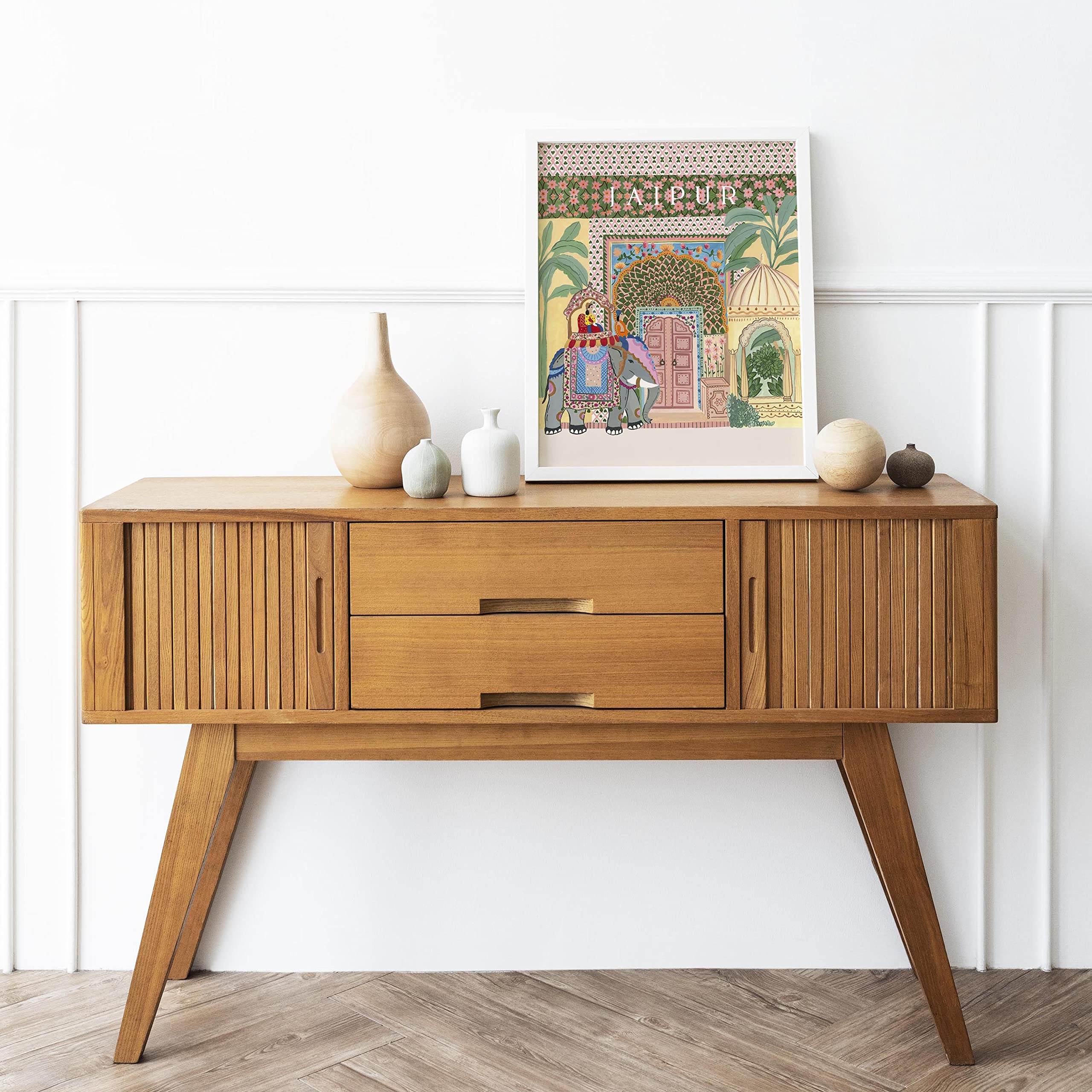 The Spring Palette | JAIPUR - Travel Inspired Modern Wall Painting | Modern Art Painting for Living Room Bed Room and Office | 1