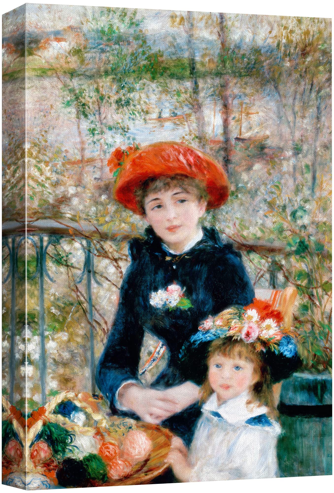 Wall26 Canvas Print Wall Art Two Sisters On The Terrace By Pierre Renoir People Historic Illustrations Fine Art Traditional Scen