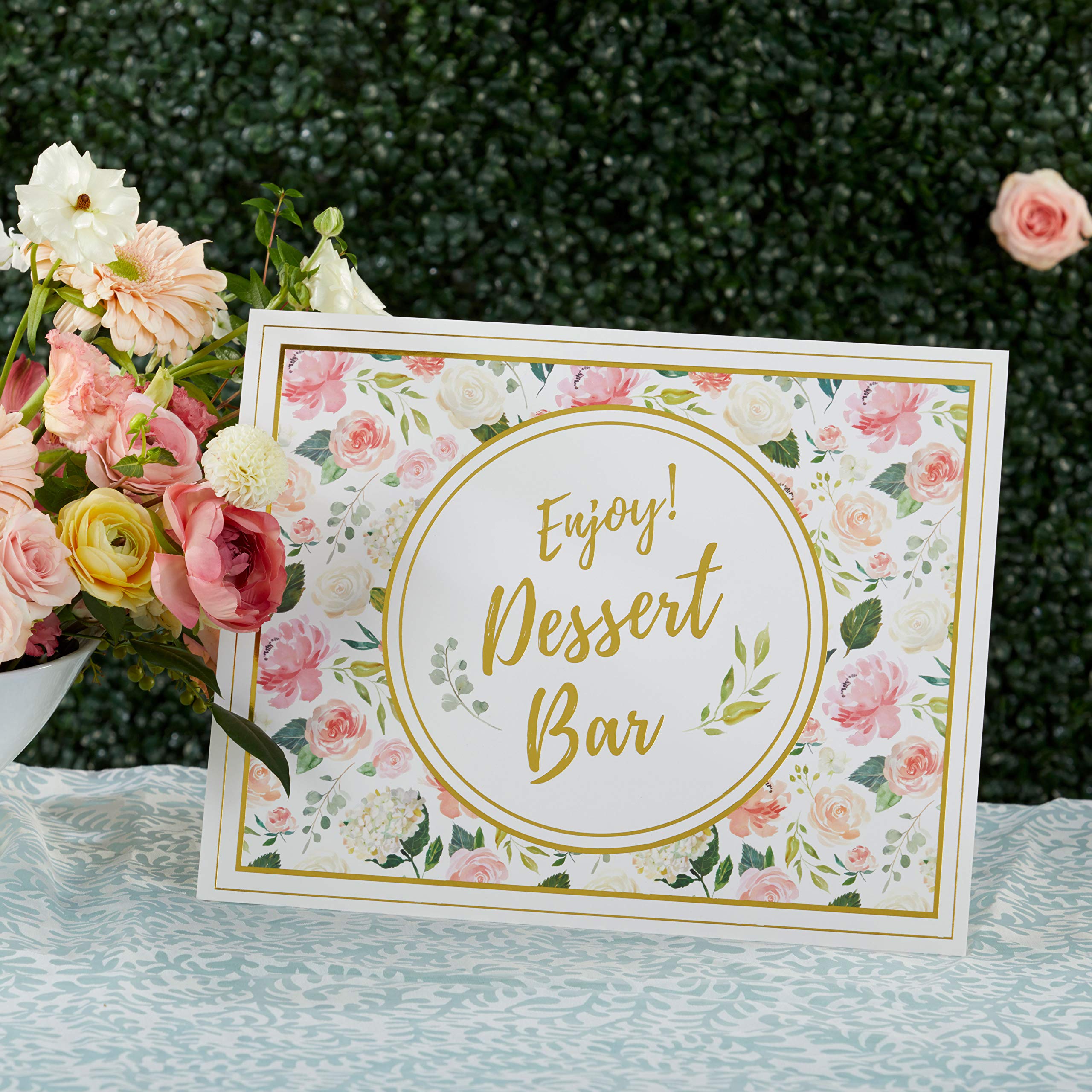 Kate Aspen Floral Brunch Decor Gold Foil Party Kit  One Size  Multi