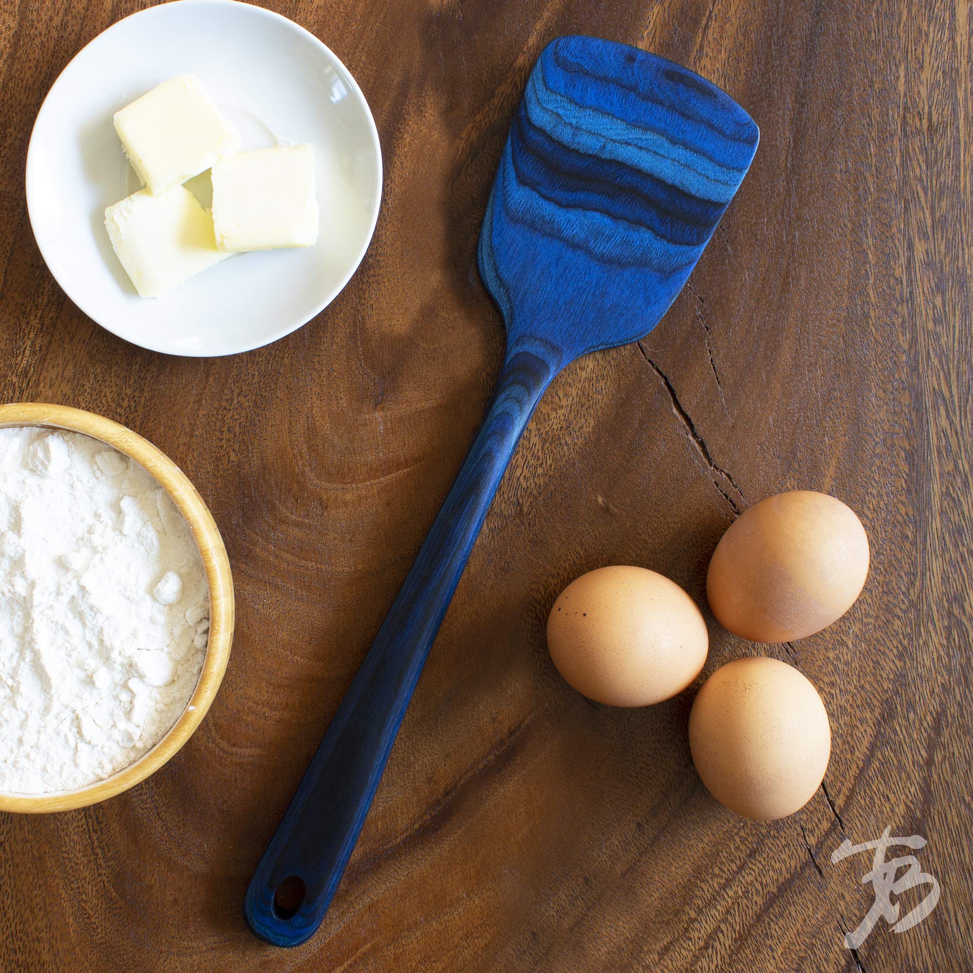 Baltique Malta Collection 12-1/2'' Wooden Spatula, Safe For Nonstick