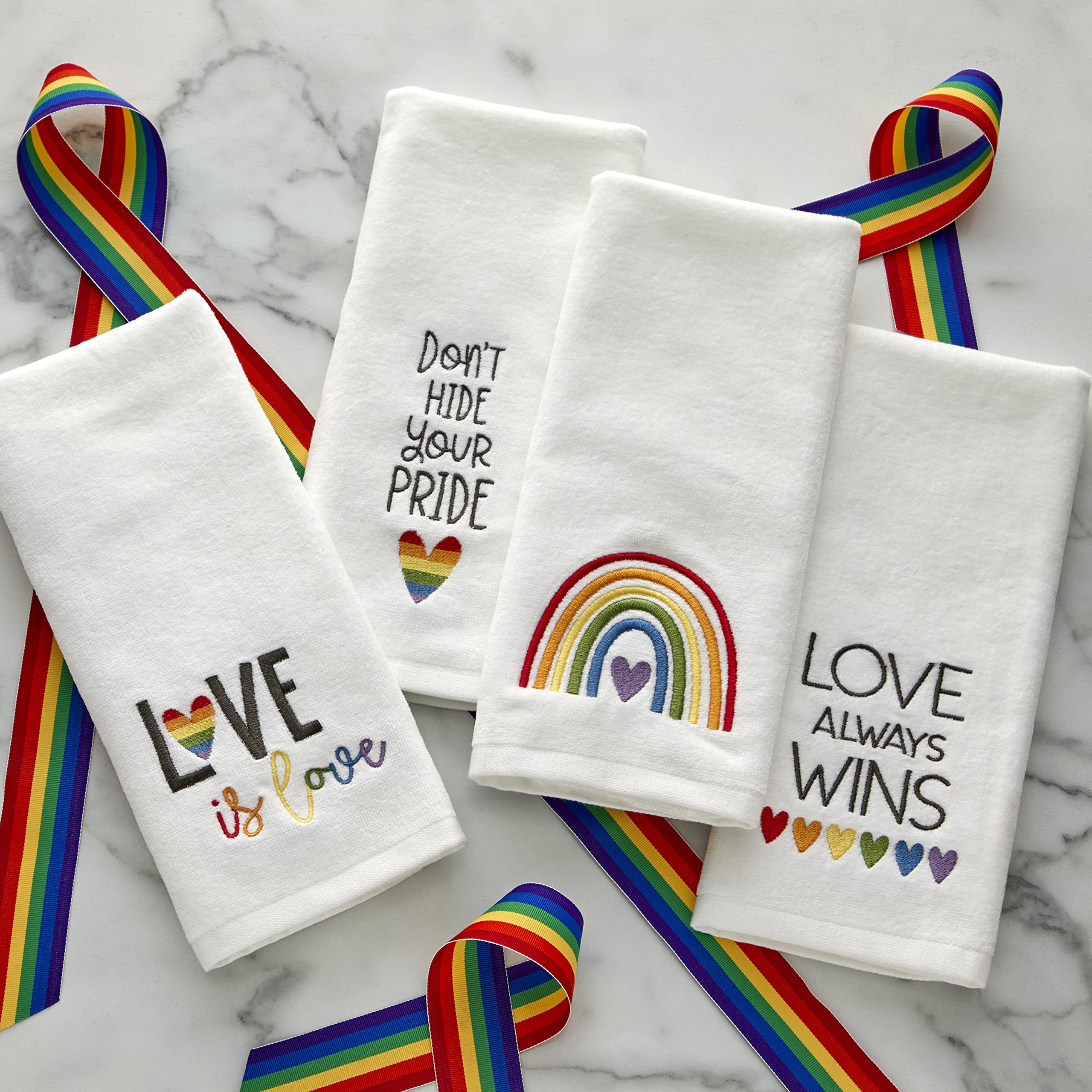Skl Home Dont Hide Your Pride Hand Towel Set, 25'' X 16'', 2 Count