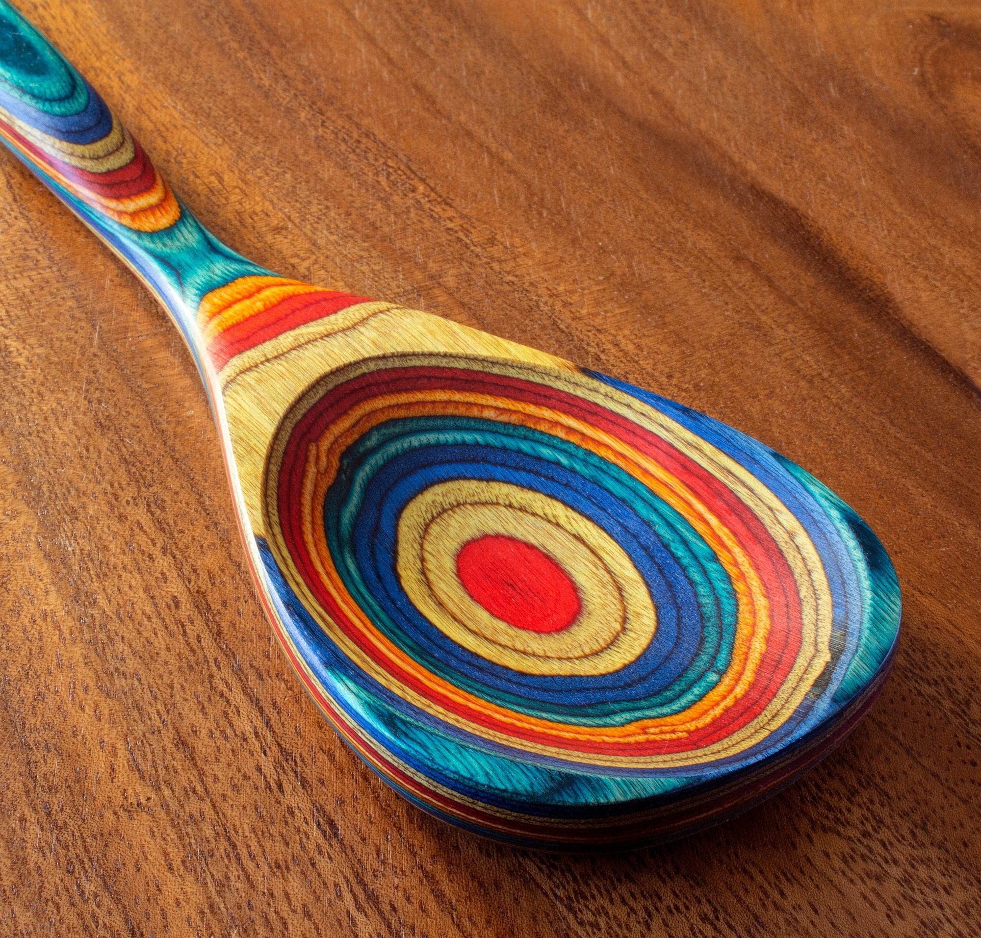 Baltique Montego Bay Collection 12-1/2'' Wooden Cooking Spoon, Safe For Nonstick