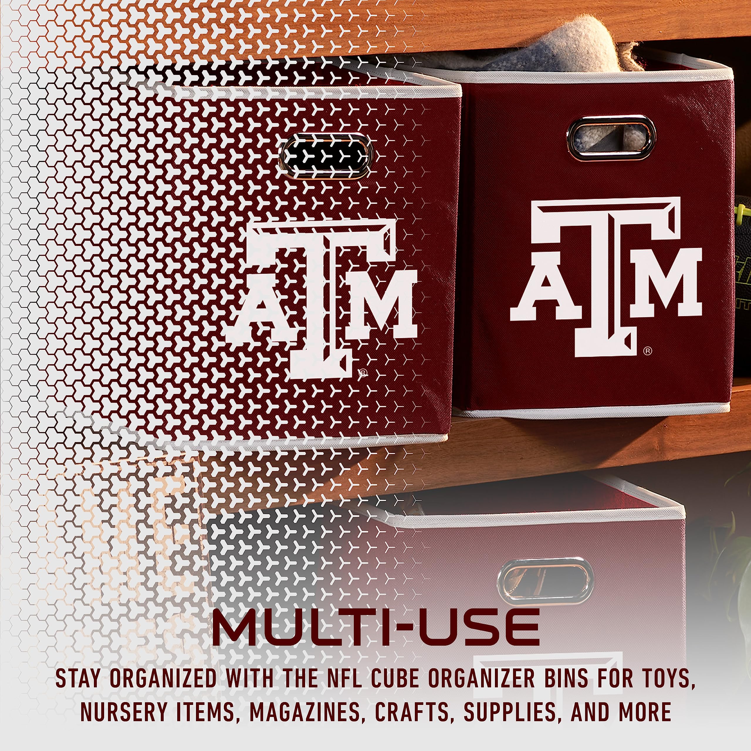 Franklin Sports Unisex Franklin Sports Ncaa Texas A M Aggies Storage Bin, Team Specific, One Size Us