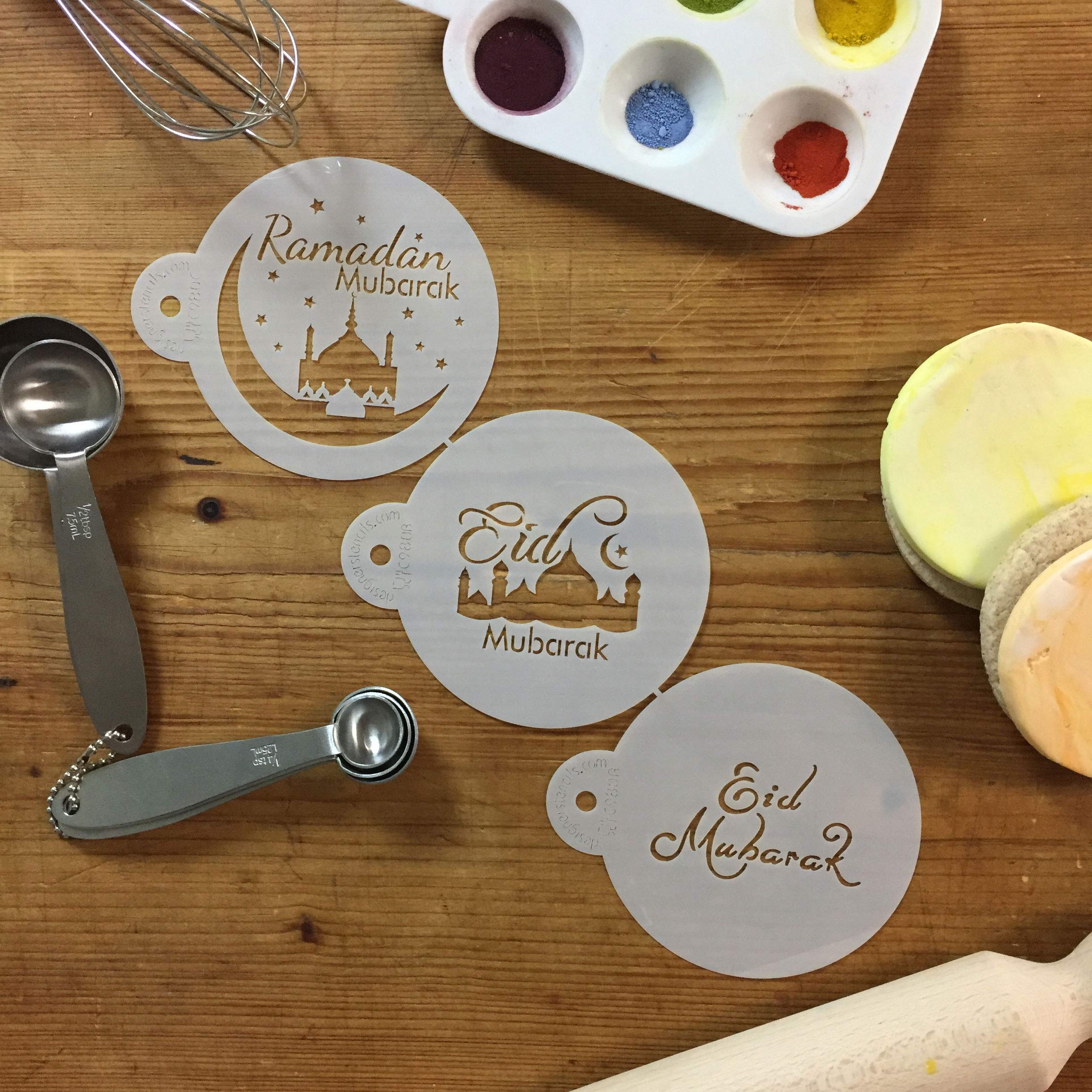 Eid Mubarak Cookie Stencil Set By Designer Stencils