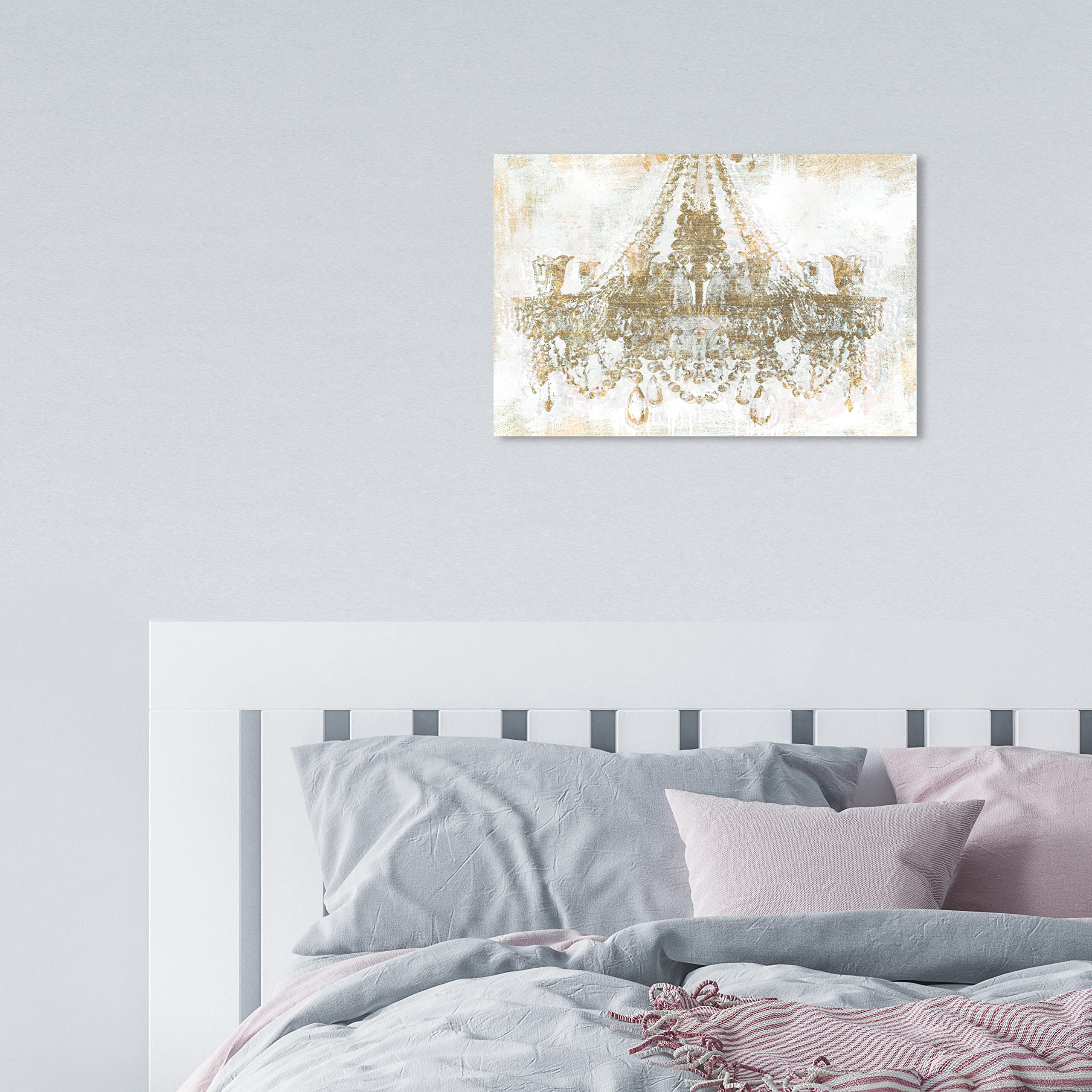 The Oliver Gal Artist Co. Fashion And Glam Wall Art Canvas Prints Diamonds' Home D  Cor, 15'' X 10'', Gold, White, 12542_15X10_C