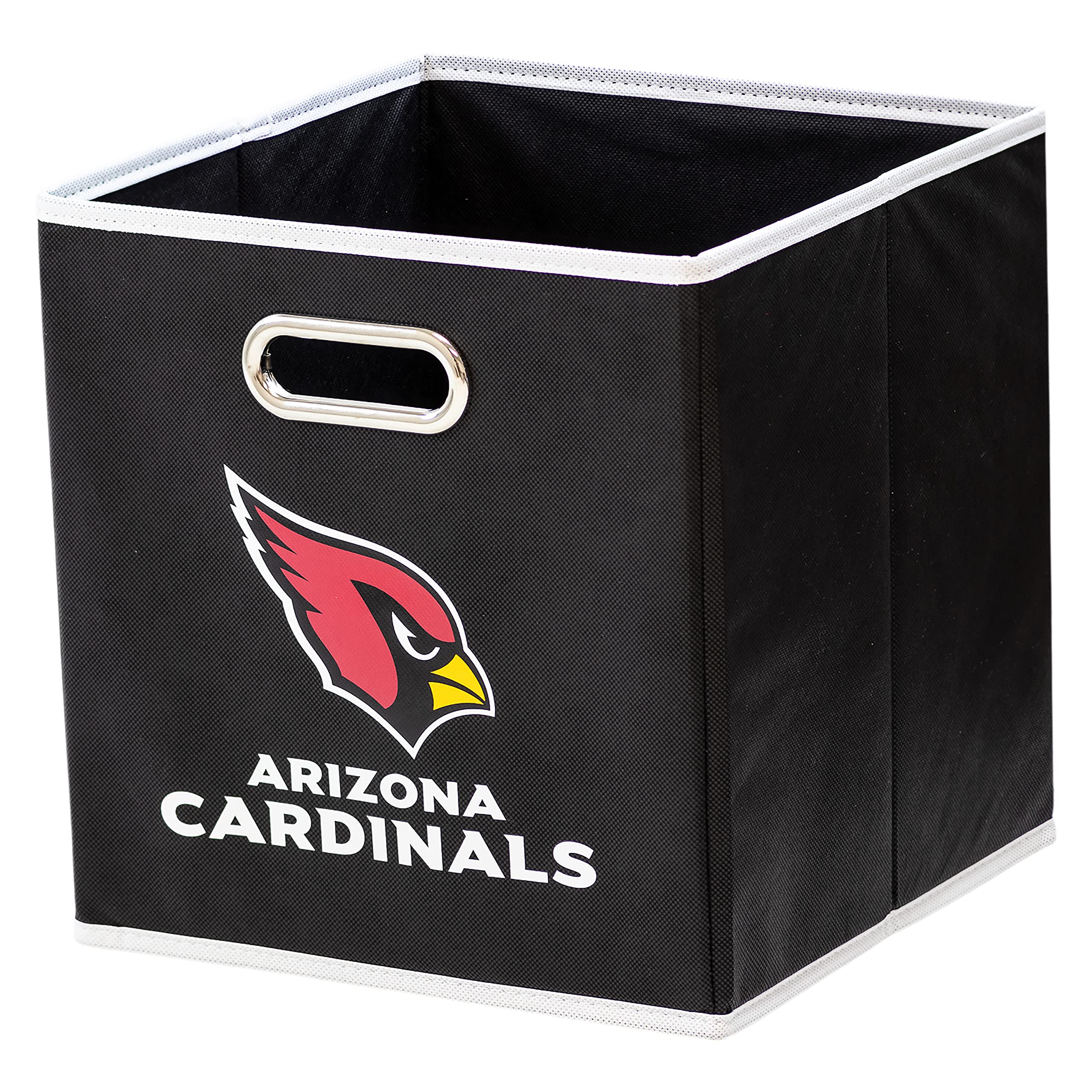 Franklin Sports Nfl Arizona Cardinals Collapsible Storage Bin Nfl Folding Cube Storage Container Fits Bin Organizers Fabric Nfl