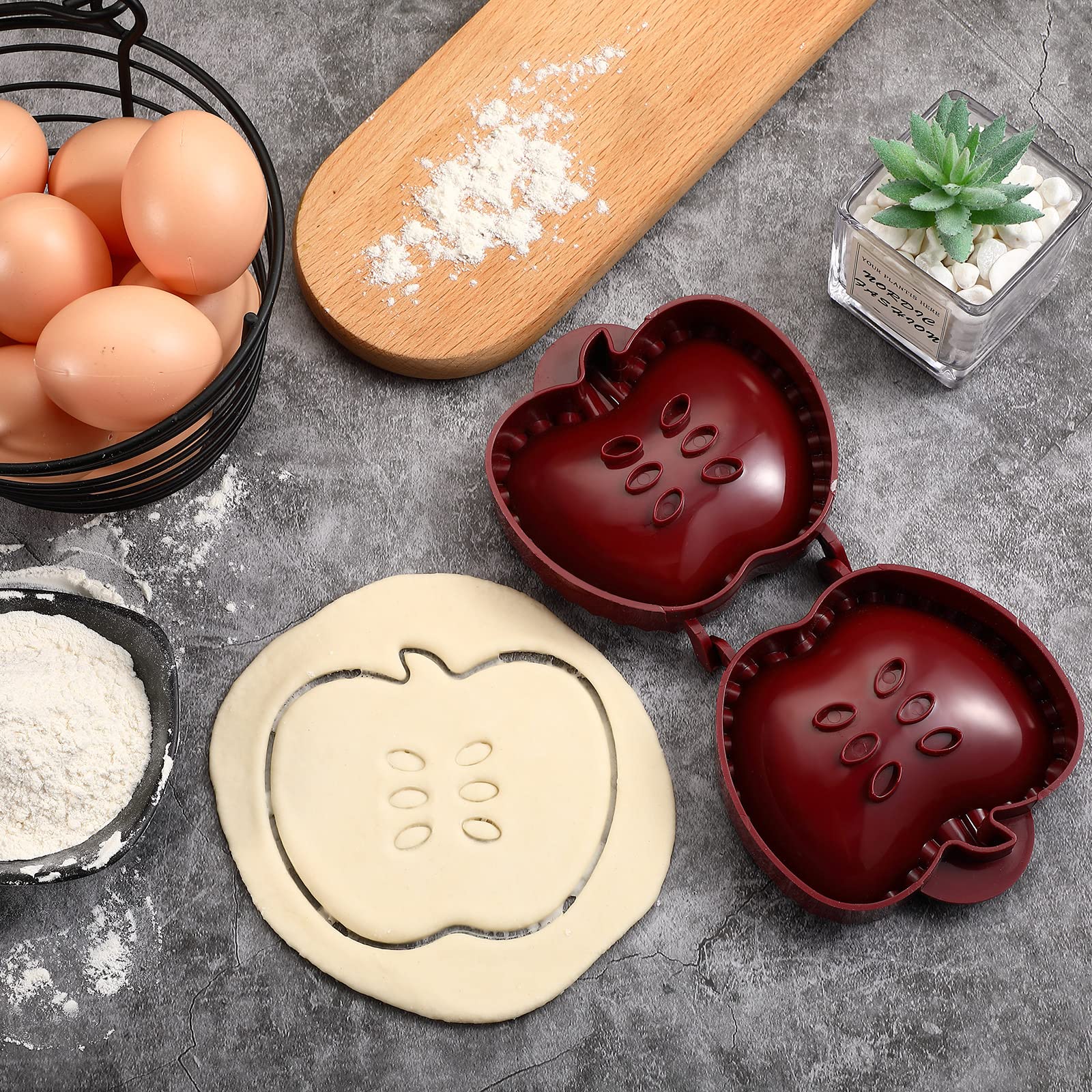 Hand Pie Mold Mini Pocket Pie Presser Fall Pie Mold Autumn Pie Maker Dough One Press Pastry Mold Tool For Baking Cookie Kitchen