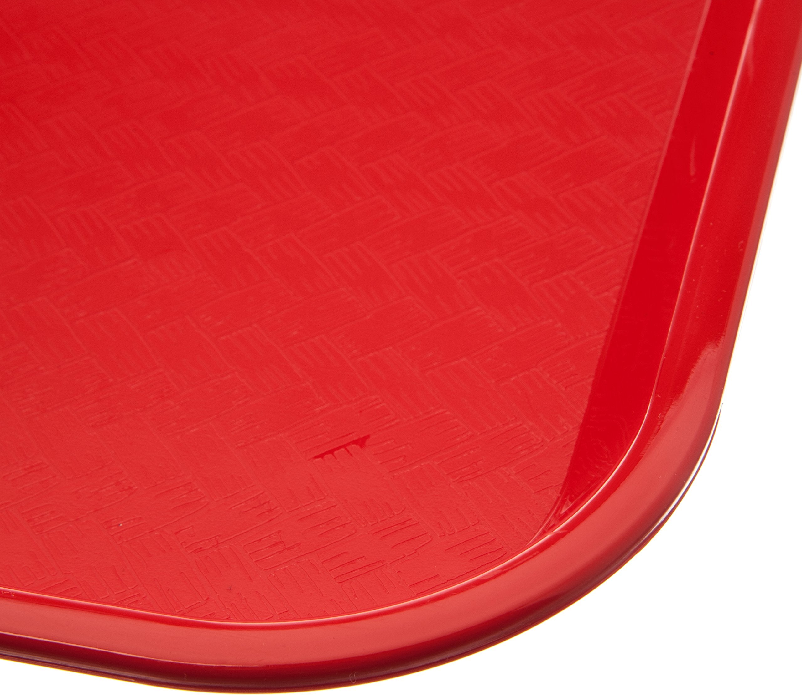 Carlisle Foodservice Products Cafe Fast Food Cafeteria Tray With Patterned Surface For Cafeterias, Fast Food, And Dining Room, P