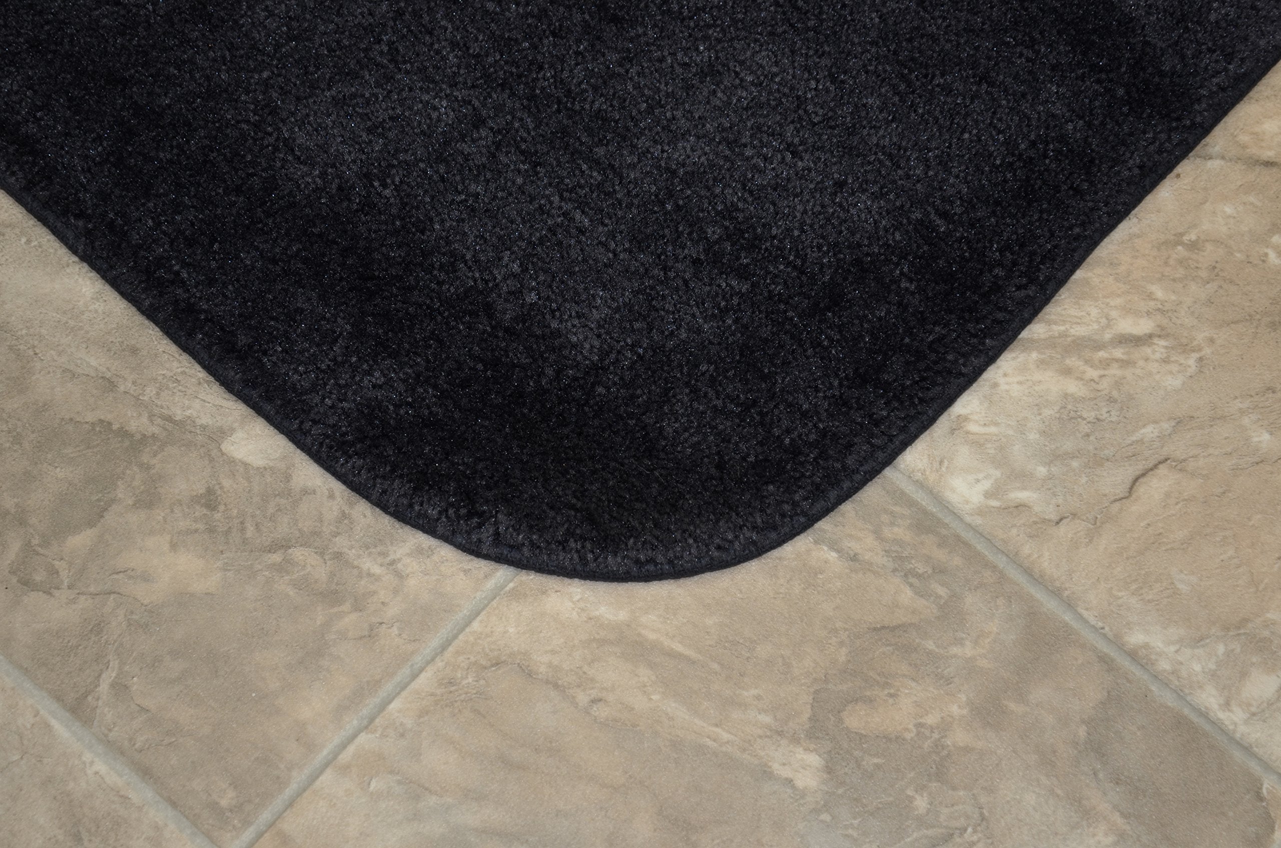 Garland Rug Traditional Bath Rug, 24-Inch By 40-Inch, Black