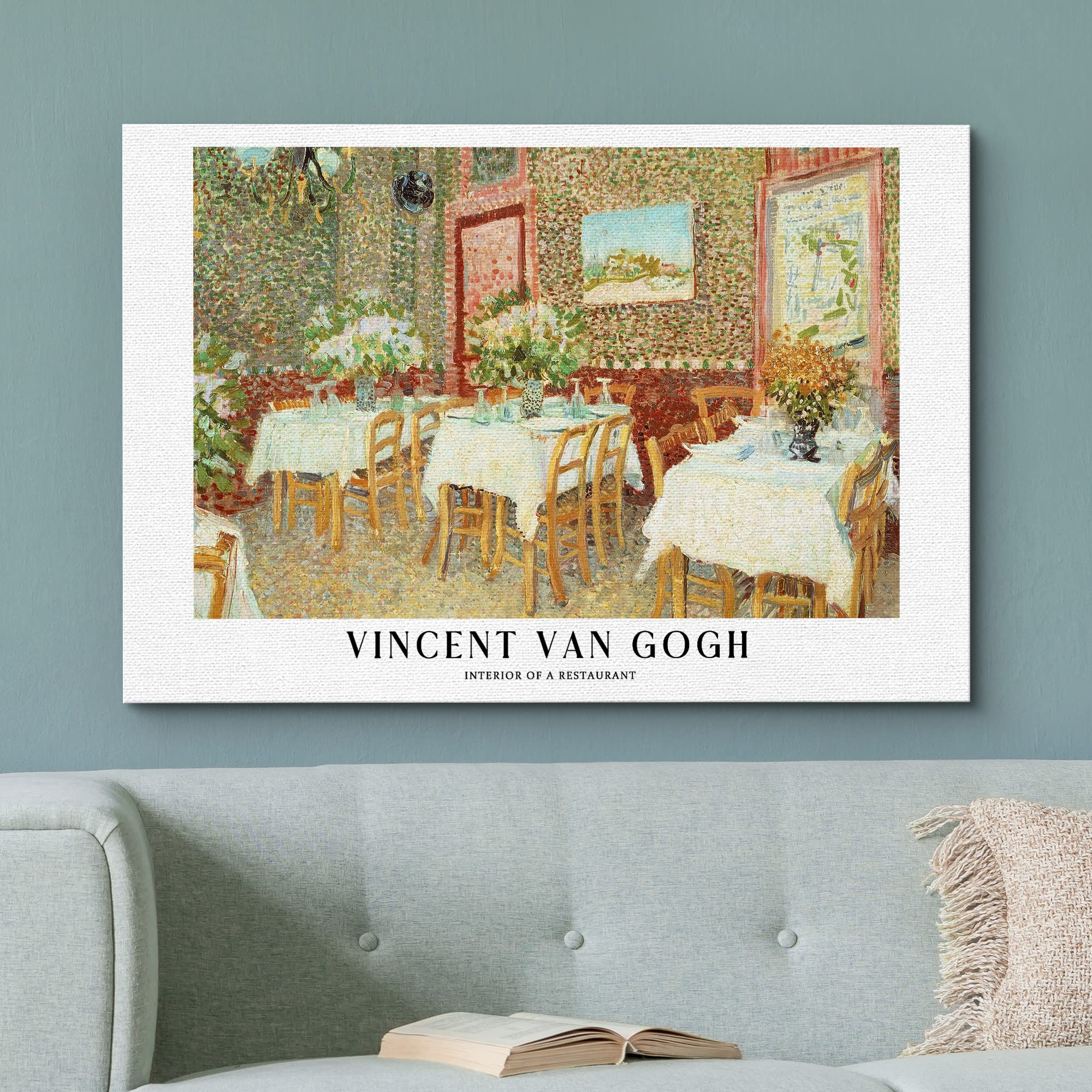 Wall26 Canvas Print Wall Art Interior Of A Restaurant By Vincent Van Gogh Historic Classical Illustrations Fine Art Decorative V