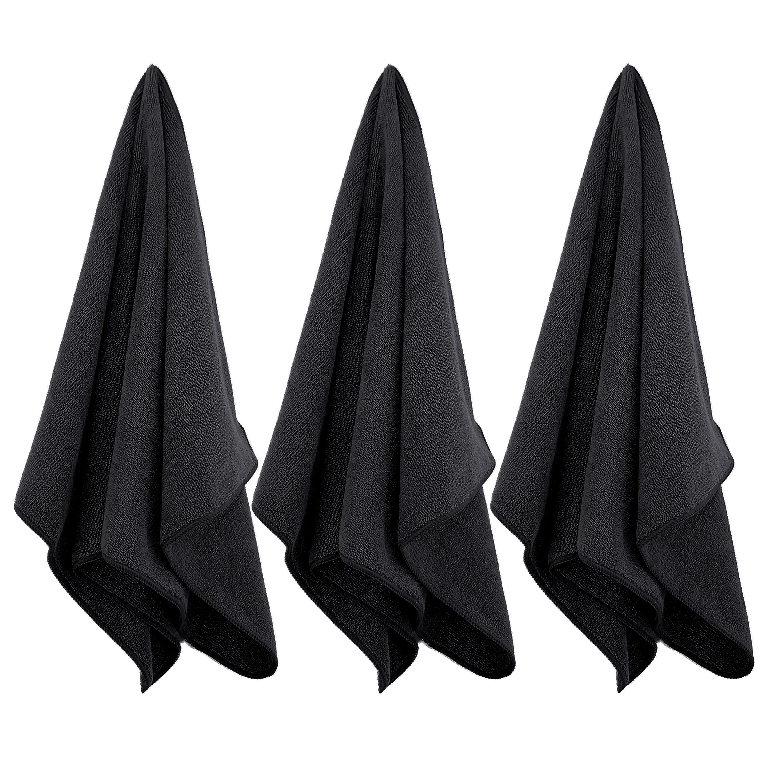 POLYTE Professional Quick Dry Lint Free Microfiber Hair Drying Salon Towel, 16 x 29 in, 8 Pack