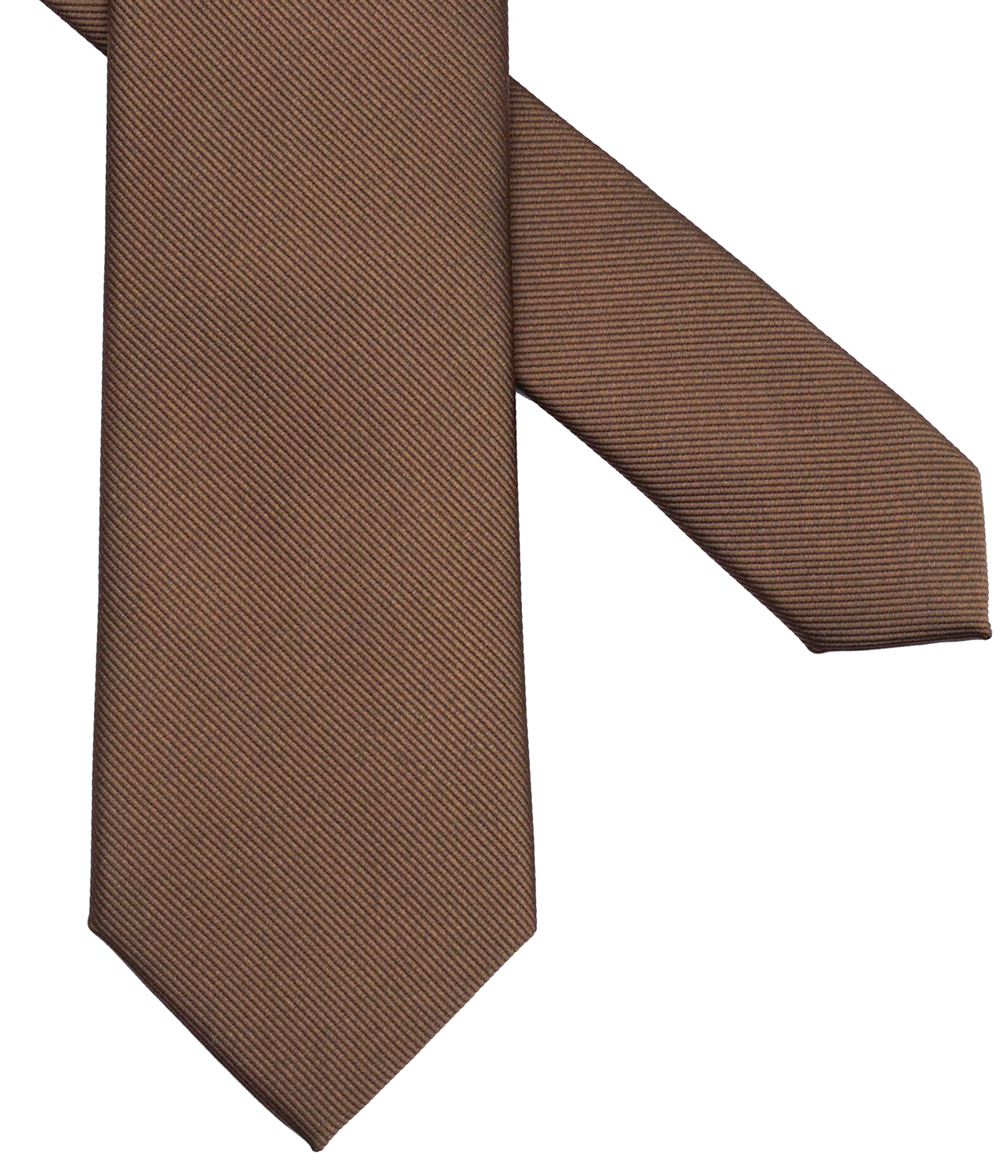 Zenxus Solid Skinny Ties For Men, 25 Inch Slim Coco Brown Ties Bulk For Wedding And Activities, 5-Pack