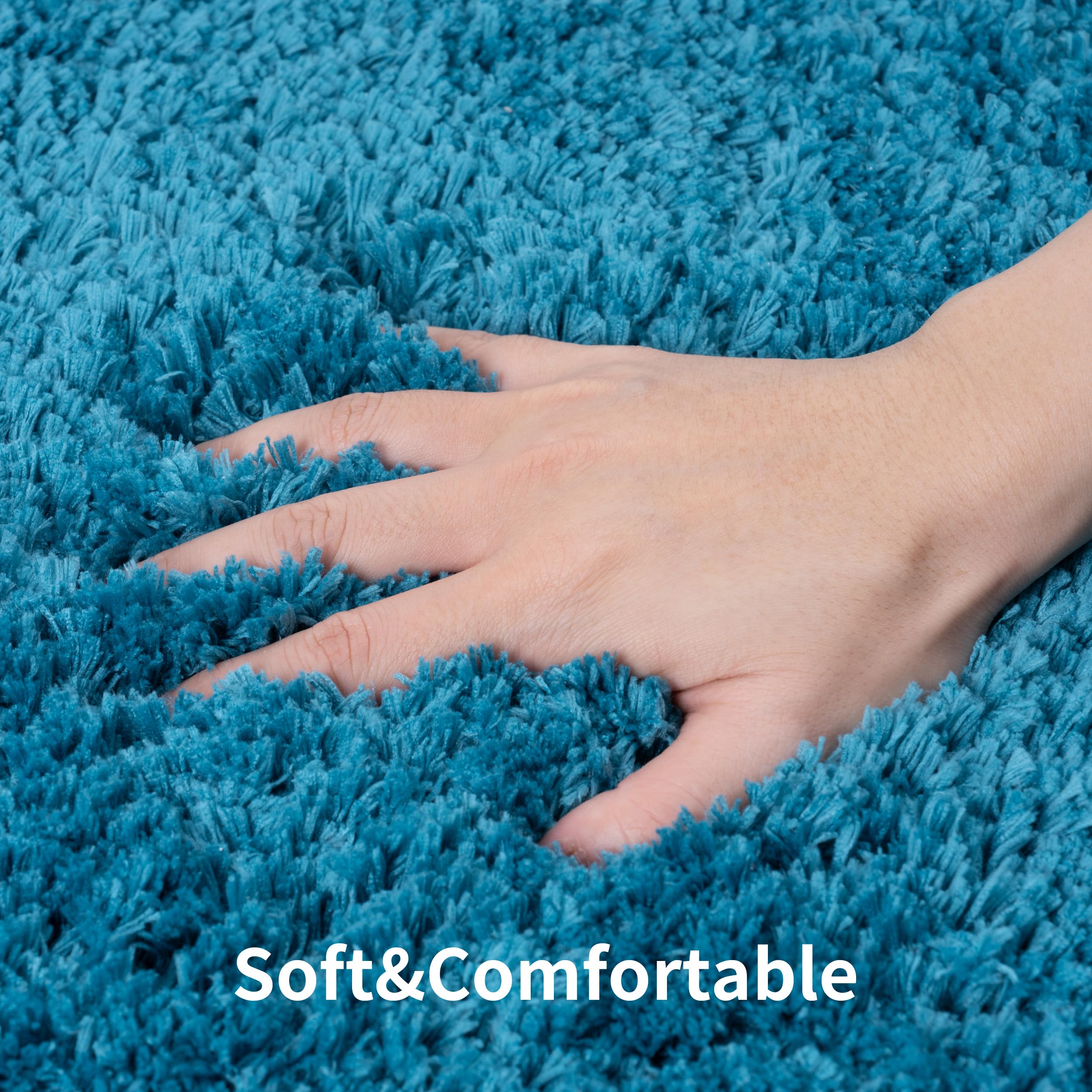 Wcbstt 3 Pieces Luxury Bathroom Rug Set With U-Shaped Toilet Rug, Non-Slip Rubber Bottom, Thick Microfiber Fluffy Plush, Water A