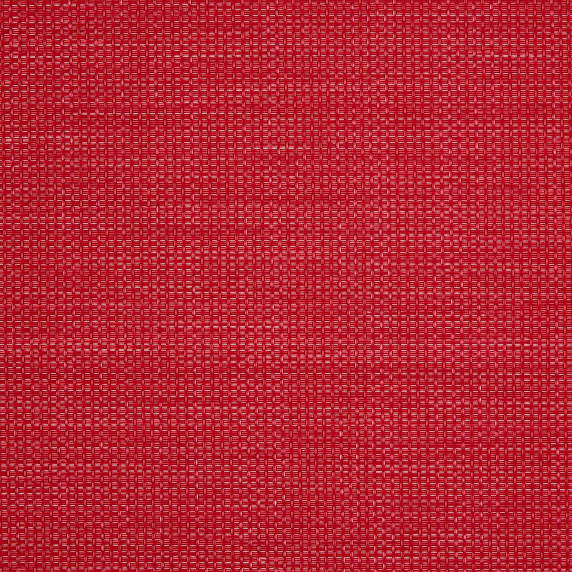 TANGO RED SOLID ROUND TABLE PLACEMAT SET/6