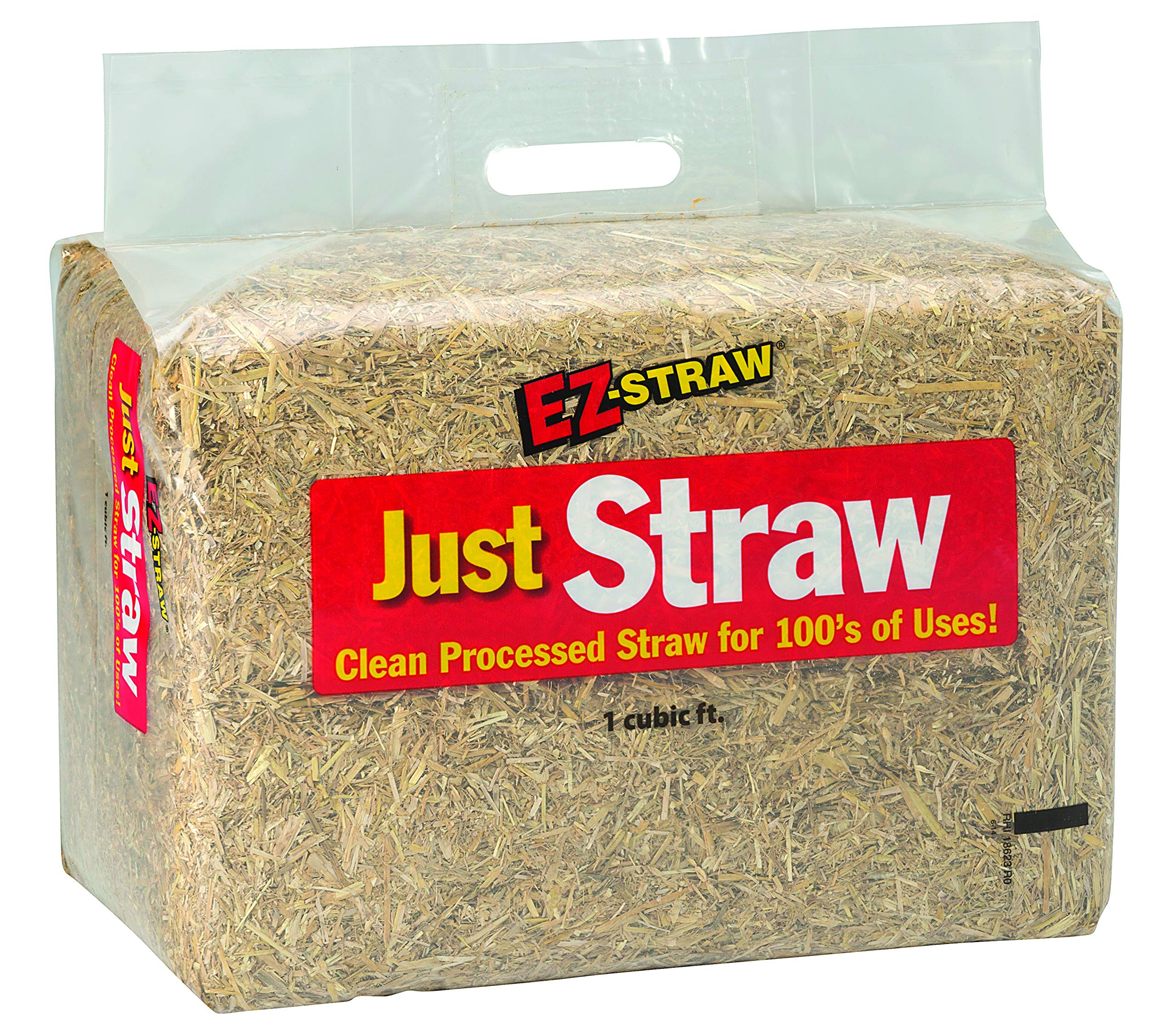 Ez-Straw Just Straw Clean Processed Straw - Multi Purpose - Small Bale (1 Cubic Foot)
